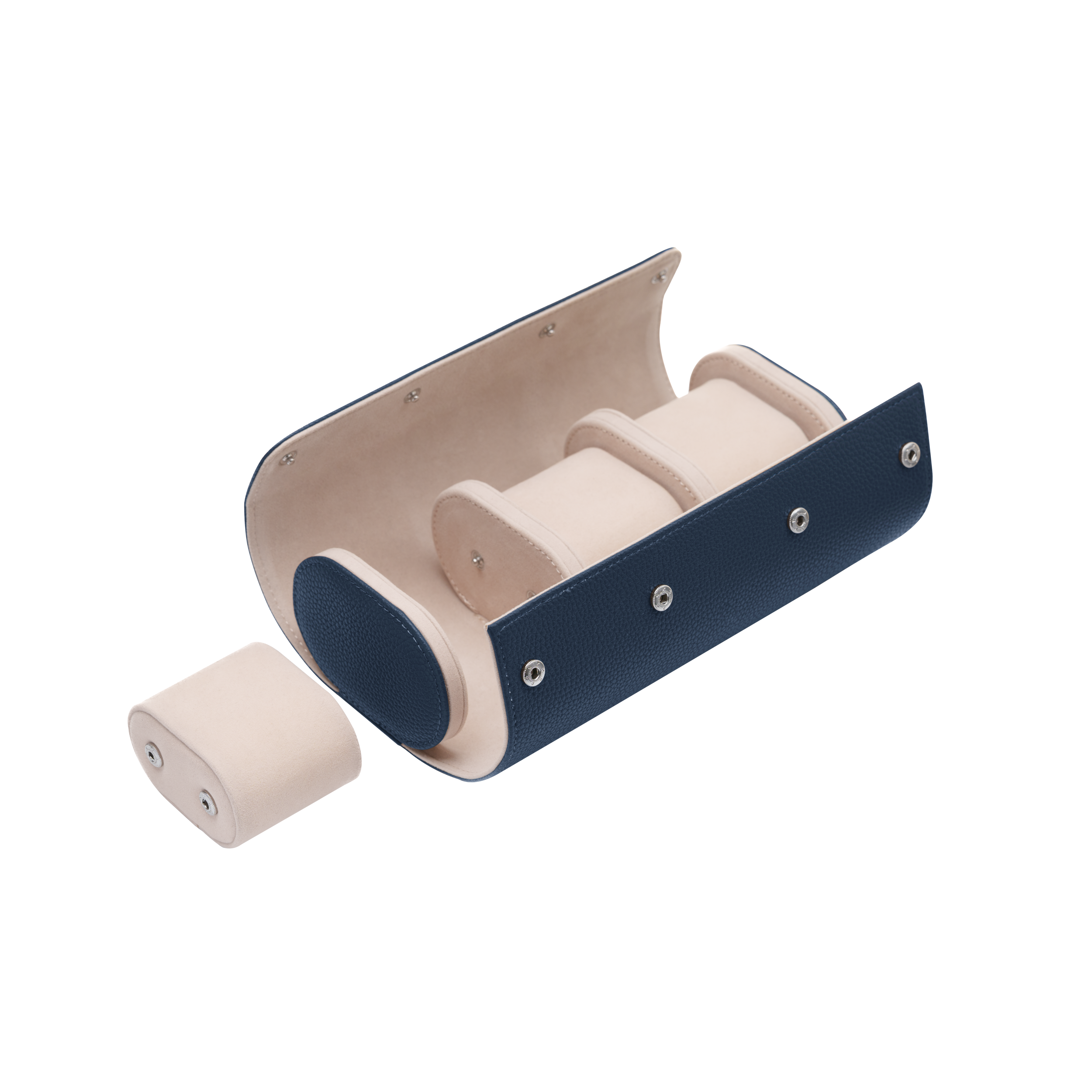 Etui na zegarek potrójne navy gold