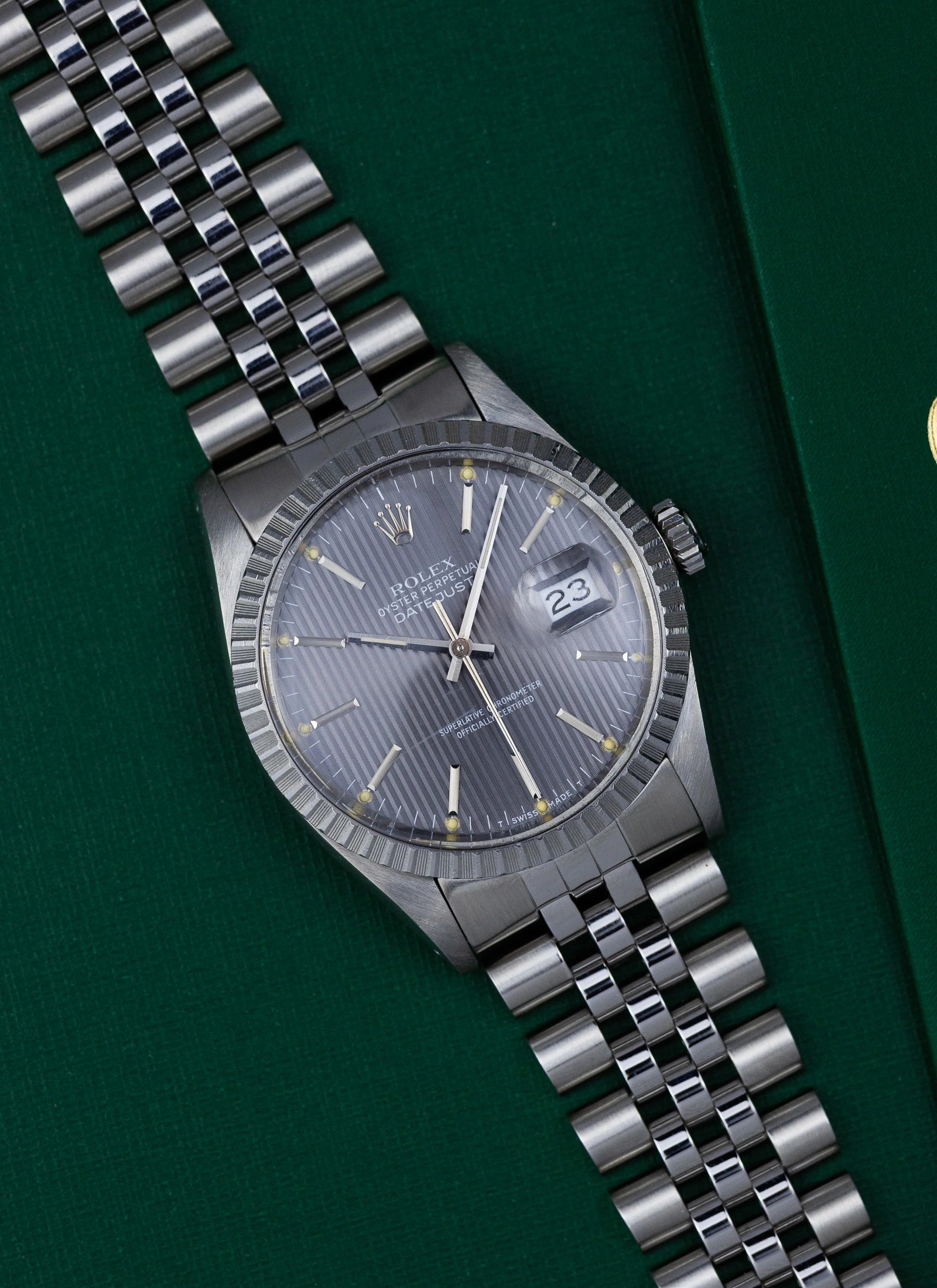 1984 Rolex Datejust 16030 Tapestry Dial Box