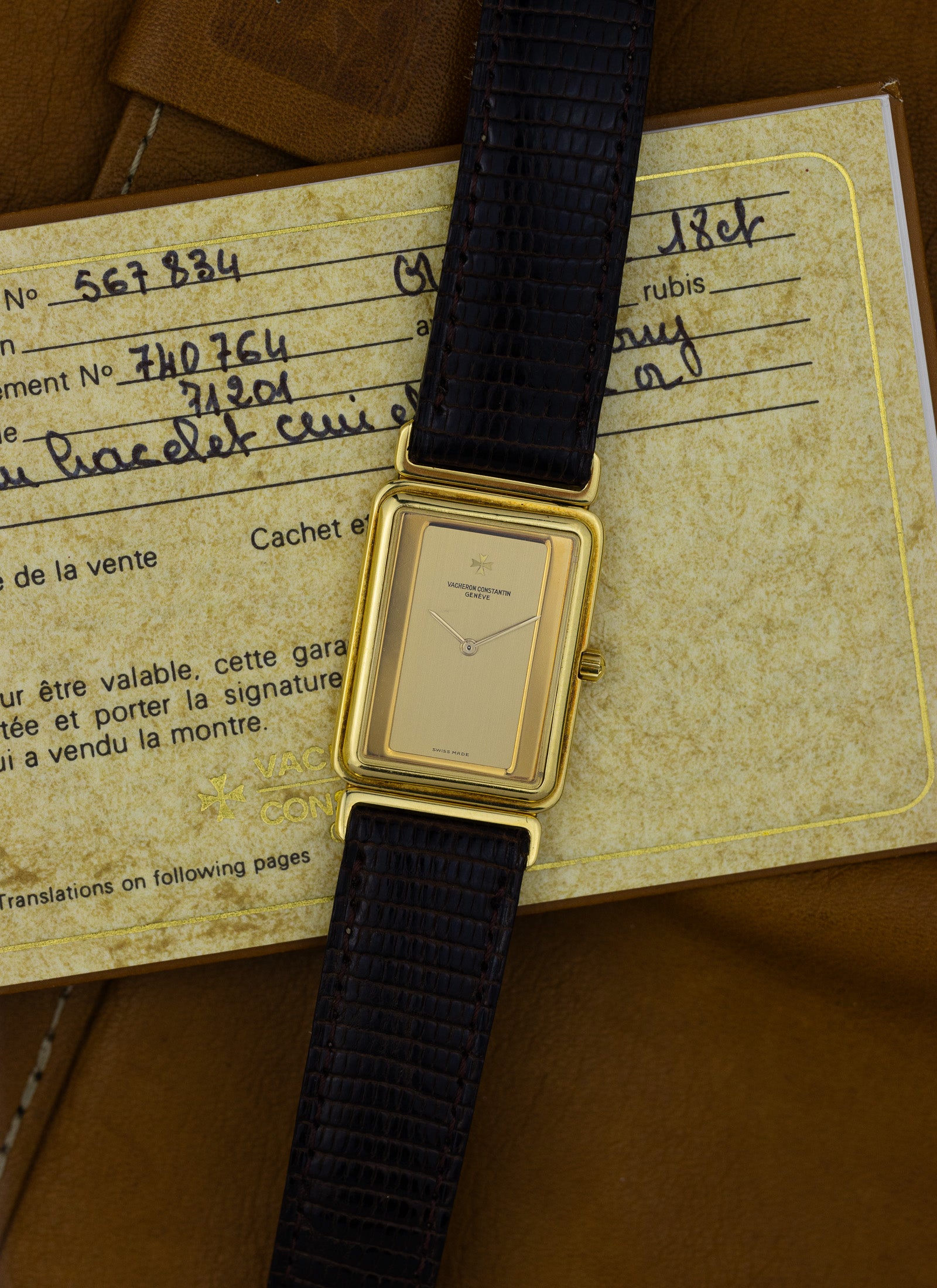1980s 18K Vacheron Constantin Harmony 71201 Full Set