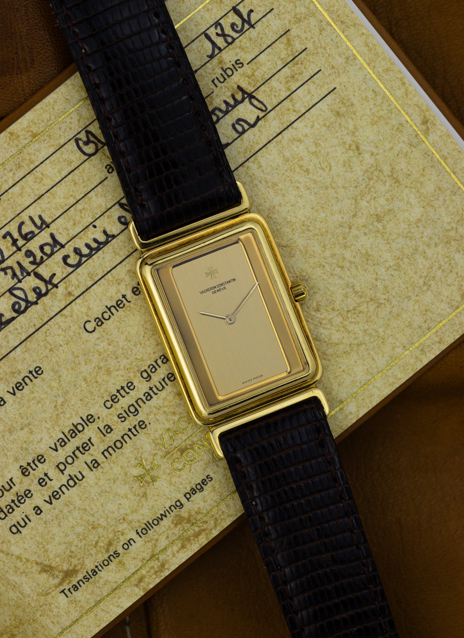 1980s 18K Vacheron Constantin Harmony 71201 Full Set