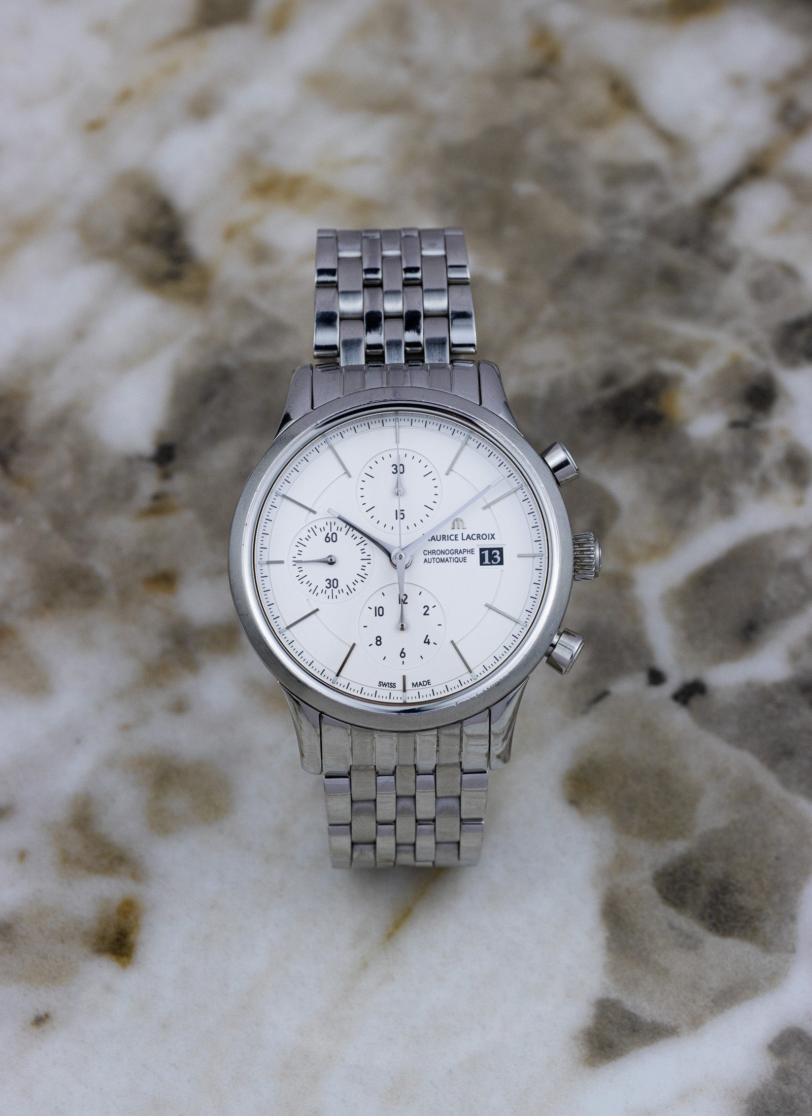 2010s Maurice Lacroix Les Classiques Chronographe LC6058