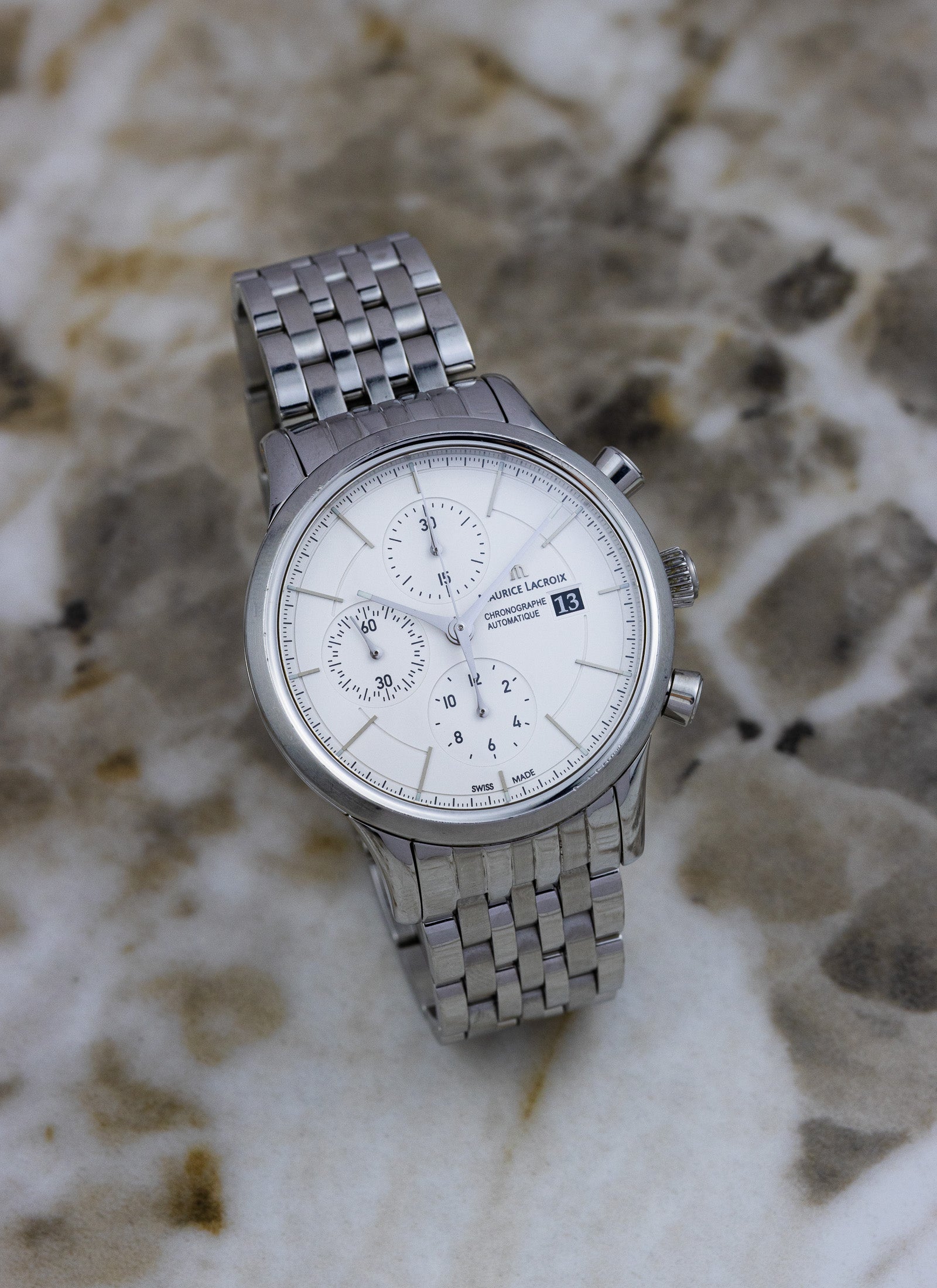 2010s Maurice Lacroix Les Classiques Chronographe LC6058