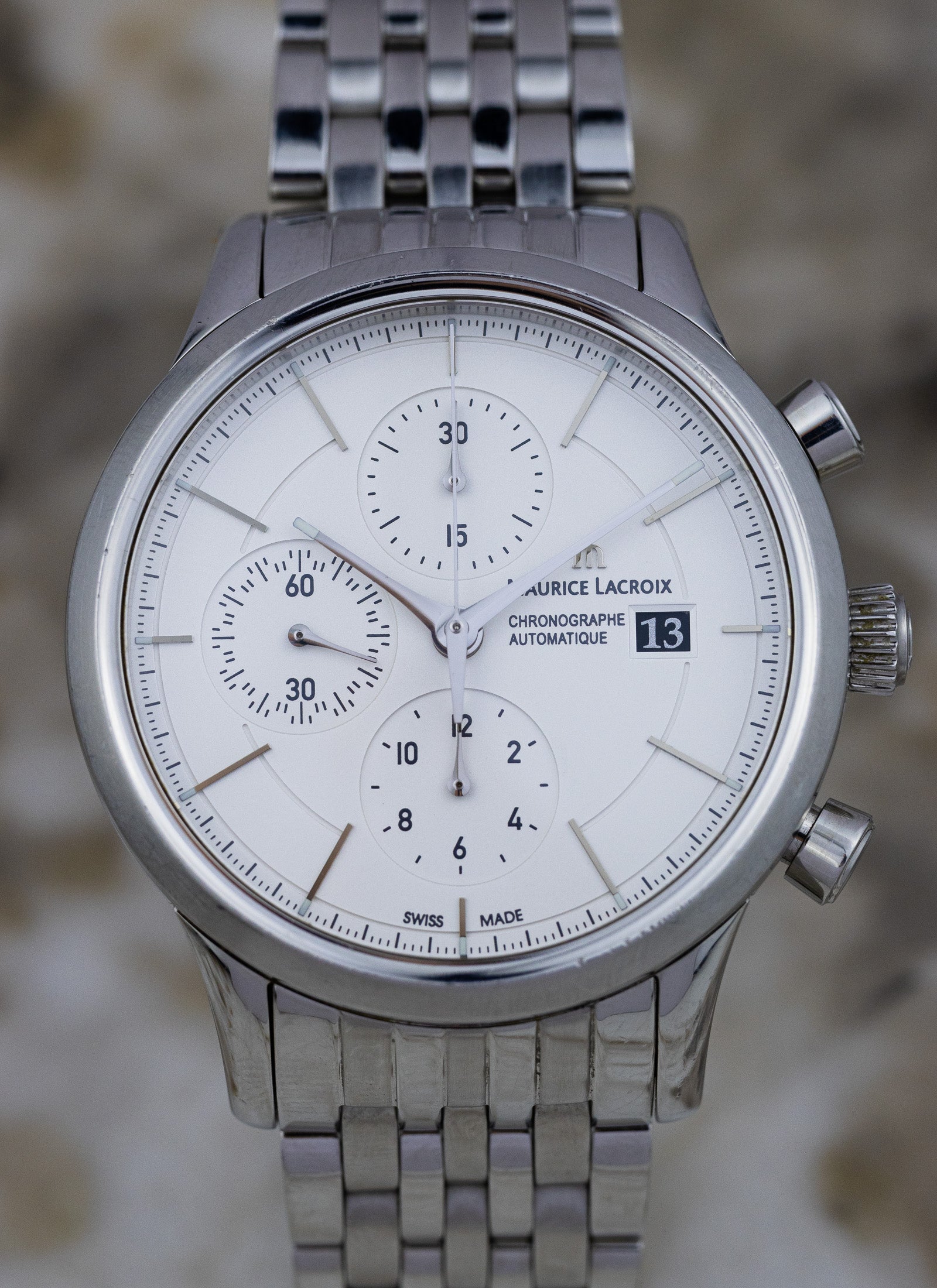 2010s Maurice Lacroix Les Classiques Chronographe LC6058