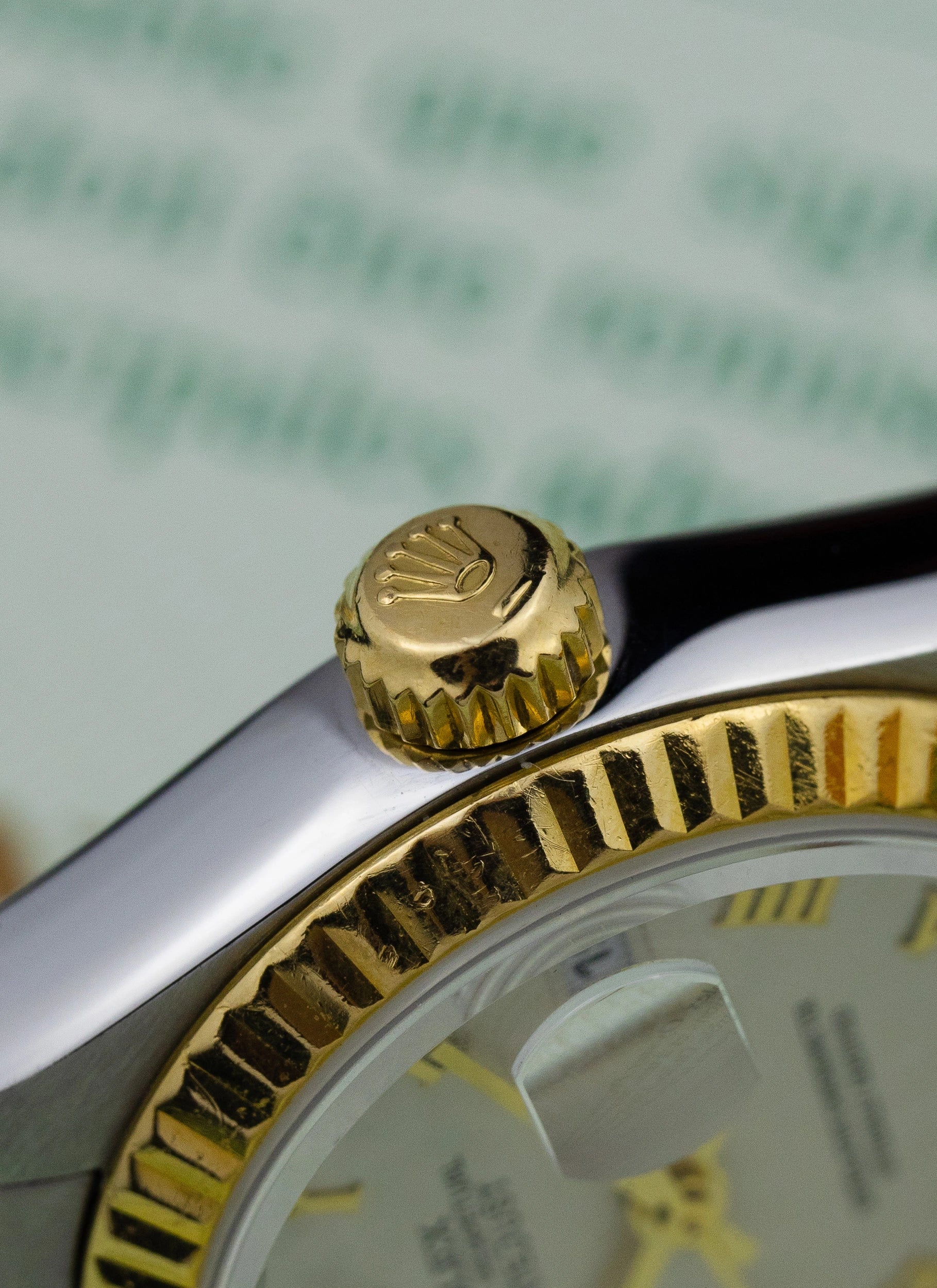 1999 Lady Rolex Datejust White Pyramid Dial 79173 Full Set