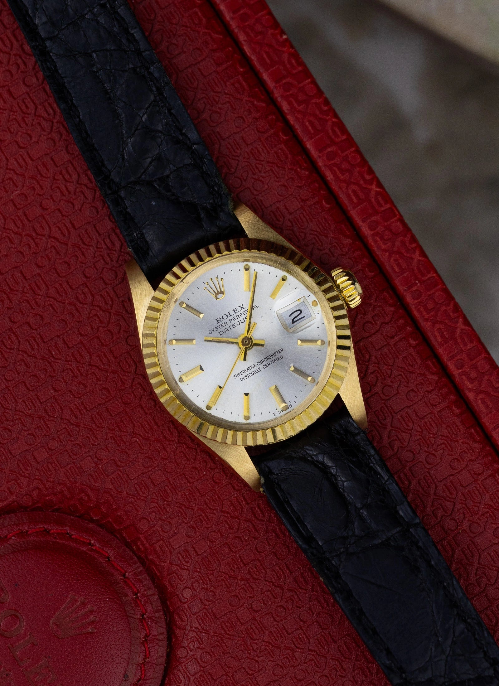 1978 18K Lady Rolex Datejust 6916 Box