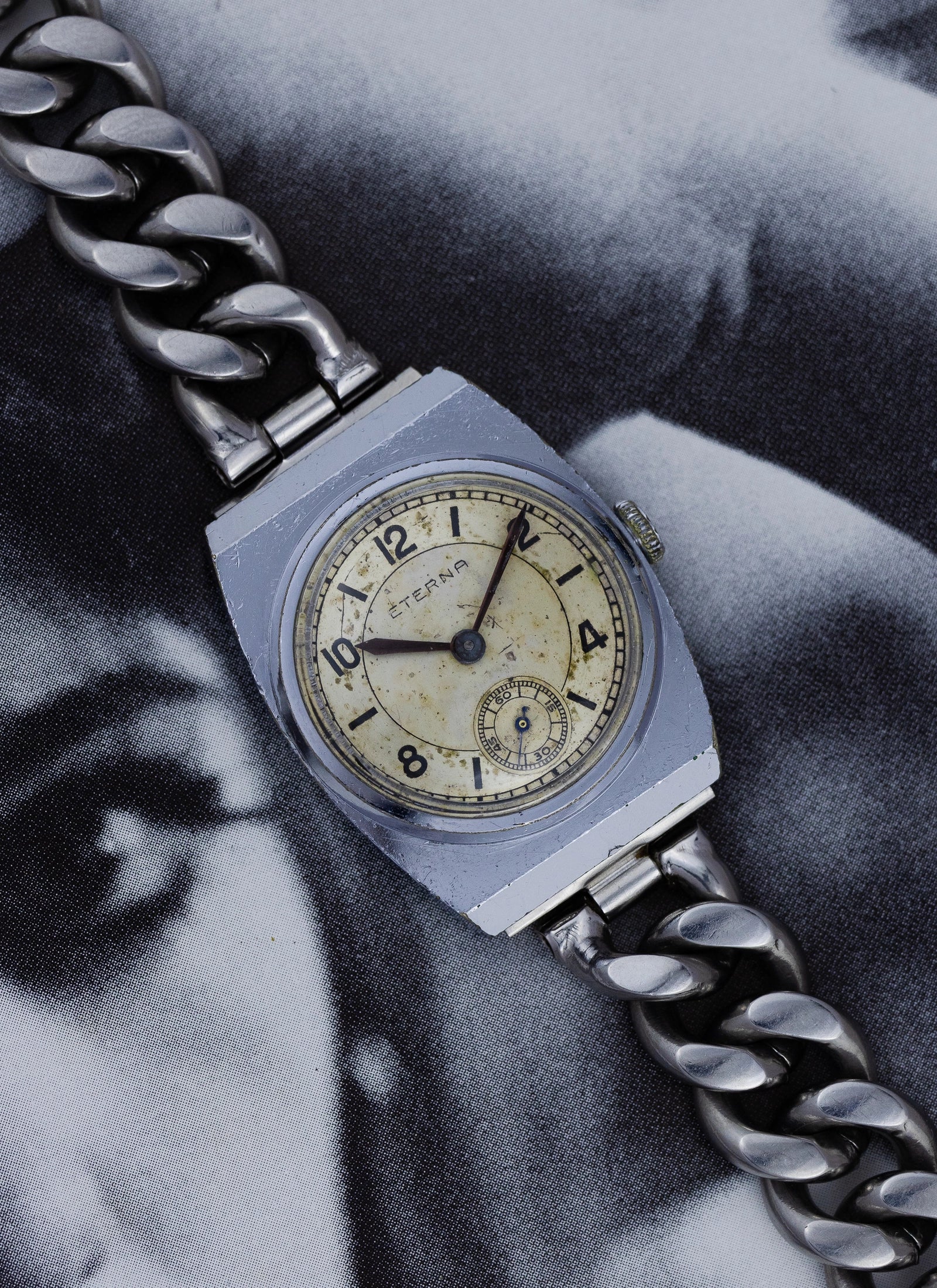 1930s Eterna Vintage Sector Dial Manual Winding Serviced