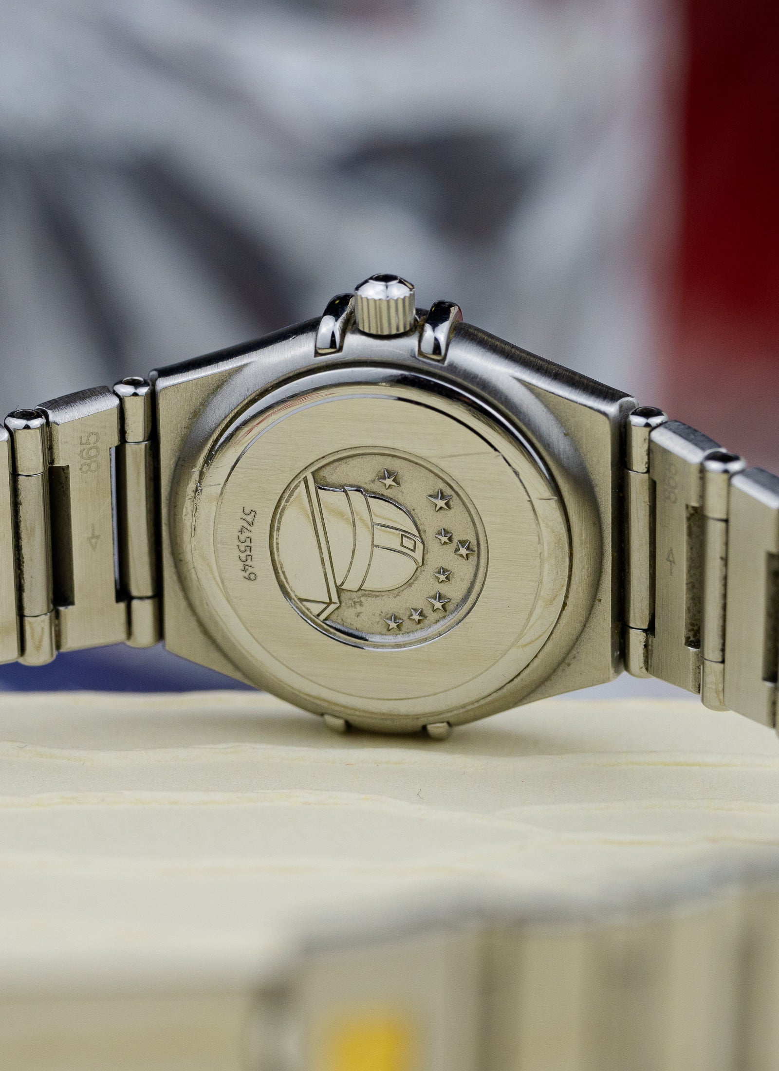 1998 Lady Omega Constellation Diamonds Pink MOP 1567.66.00 cal. 1456 Full Set