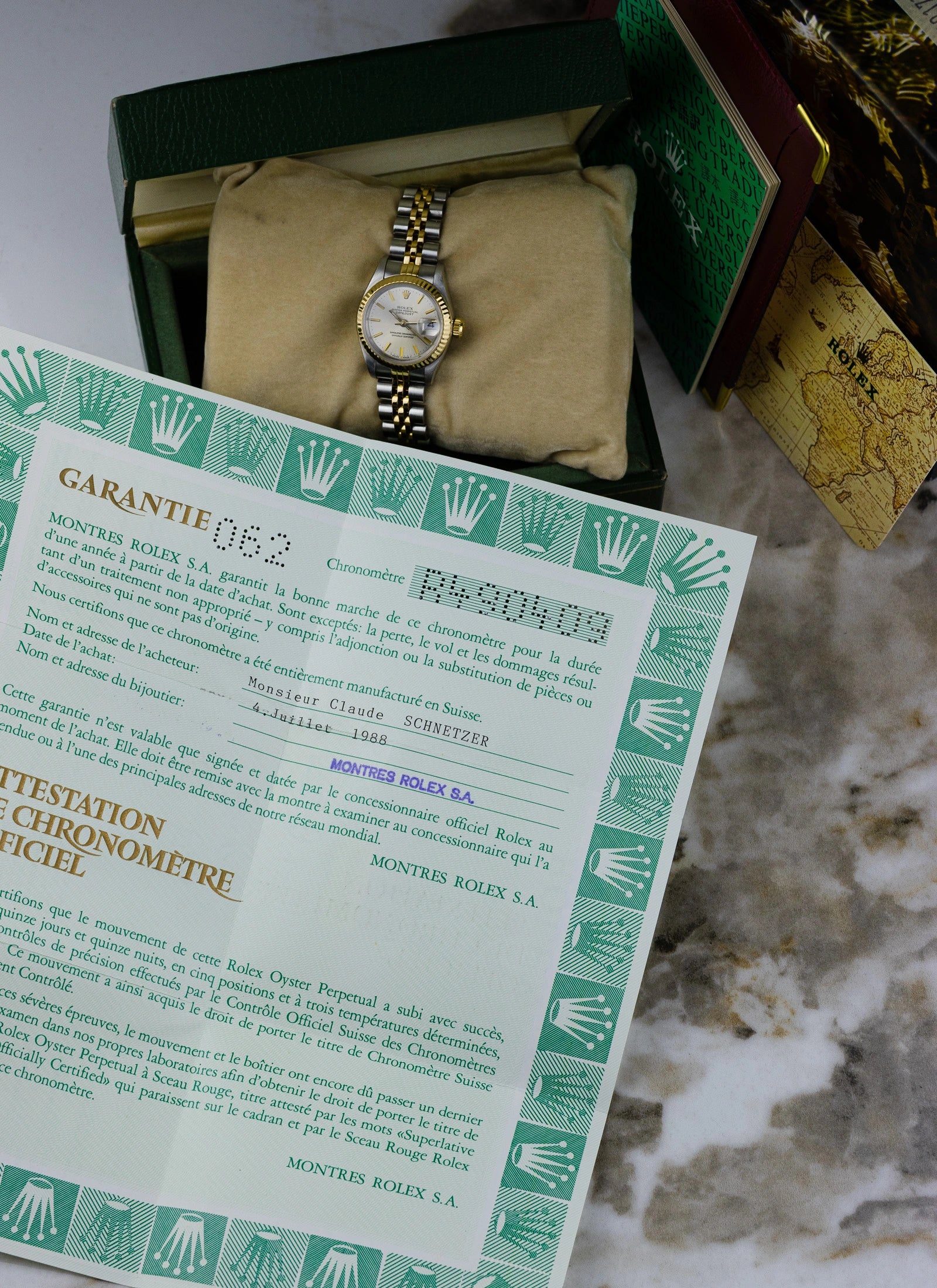 1988 Lady Rolex Datejust Bicolor 69173 Full Set