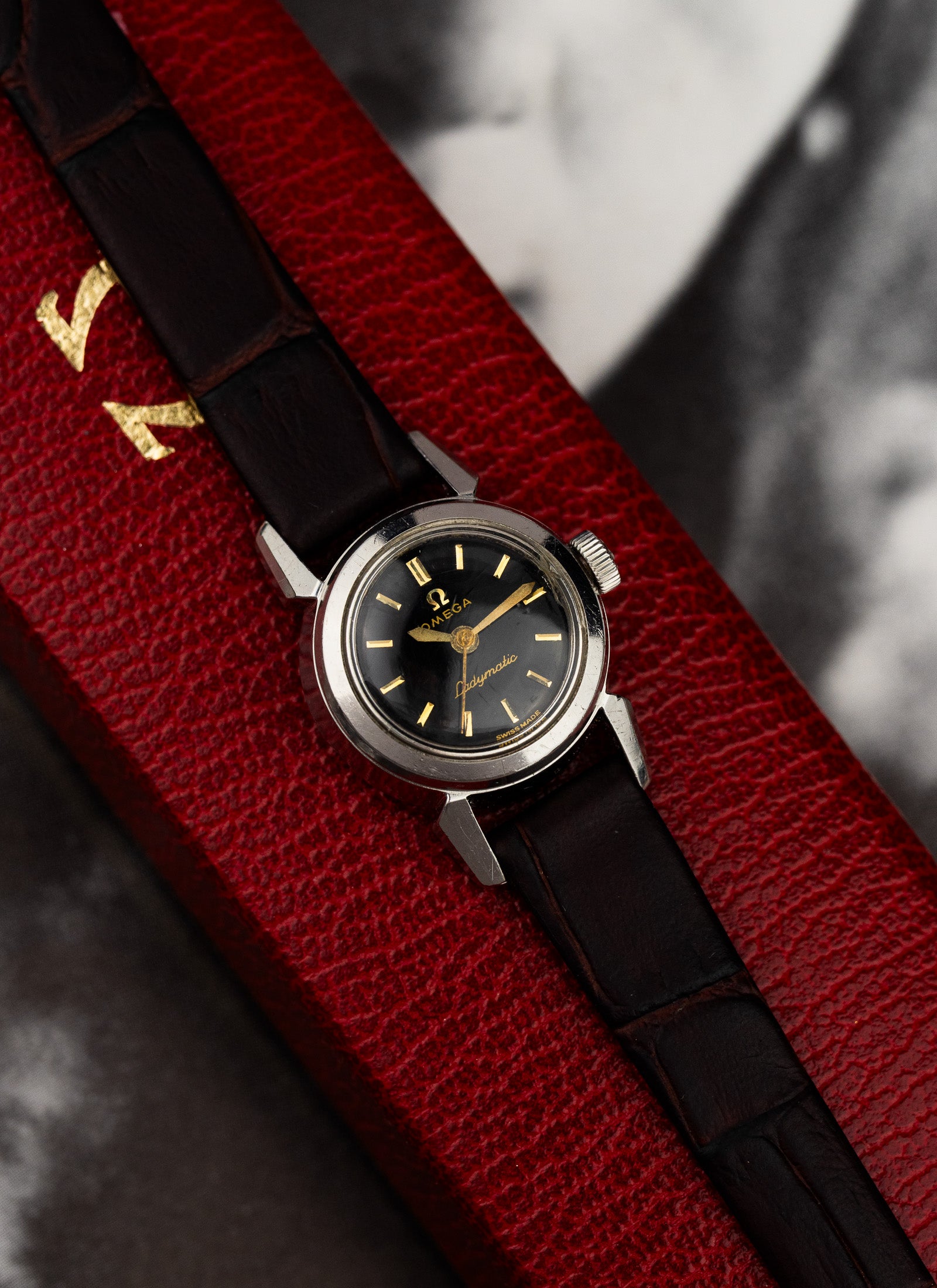 1956 Lady Omega Ladymatic Black Dial 2940-1 cal. 455 Serviced Box