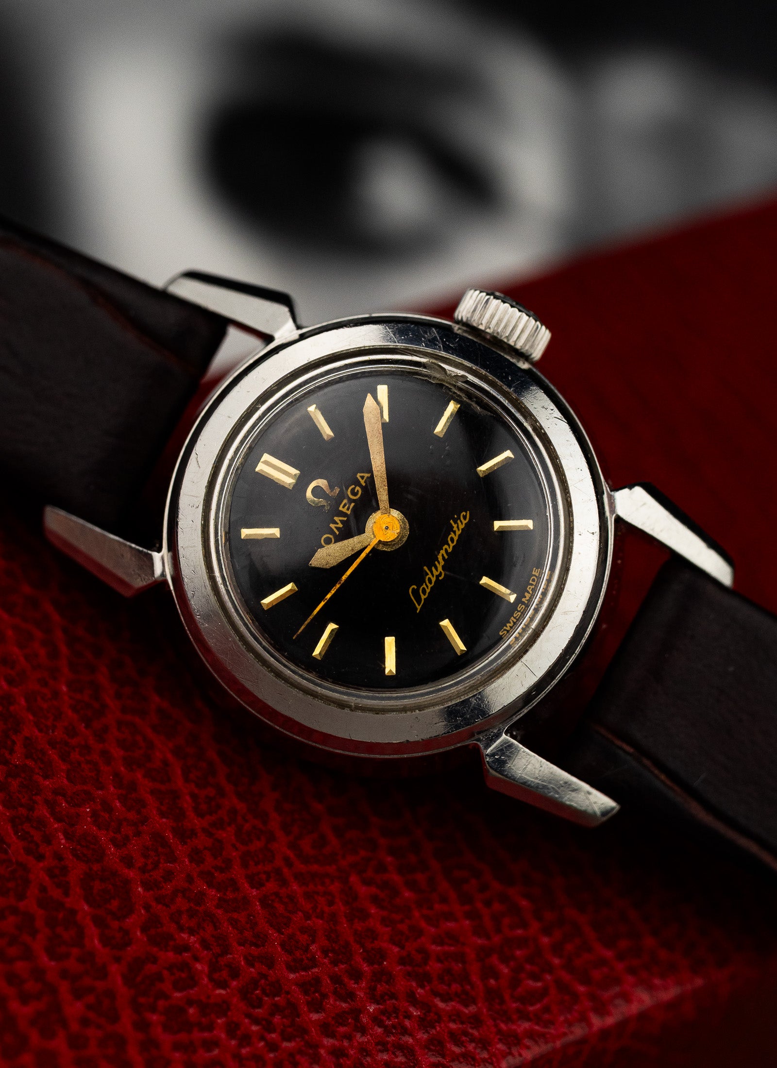 1956 Lady Omega Ladymatic Black Dial 2940-1 cal. 455 Serviced Box