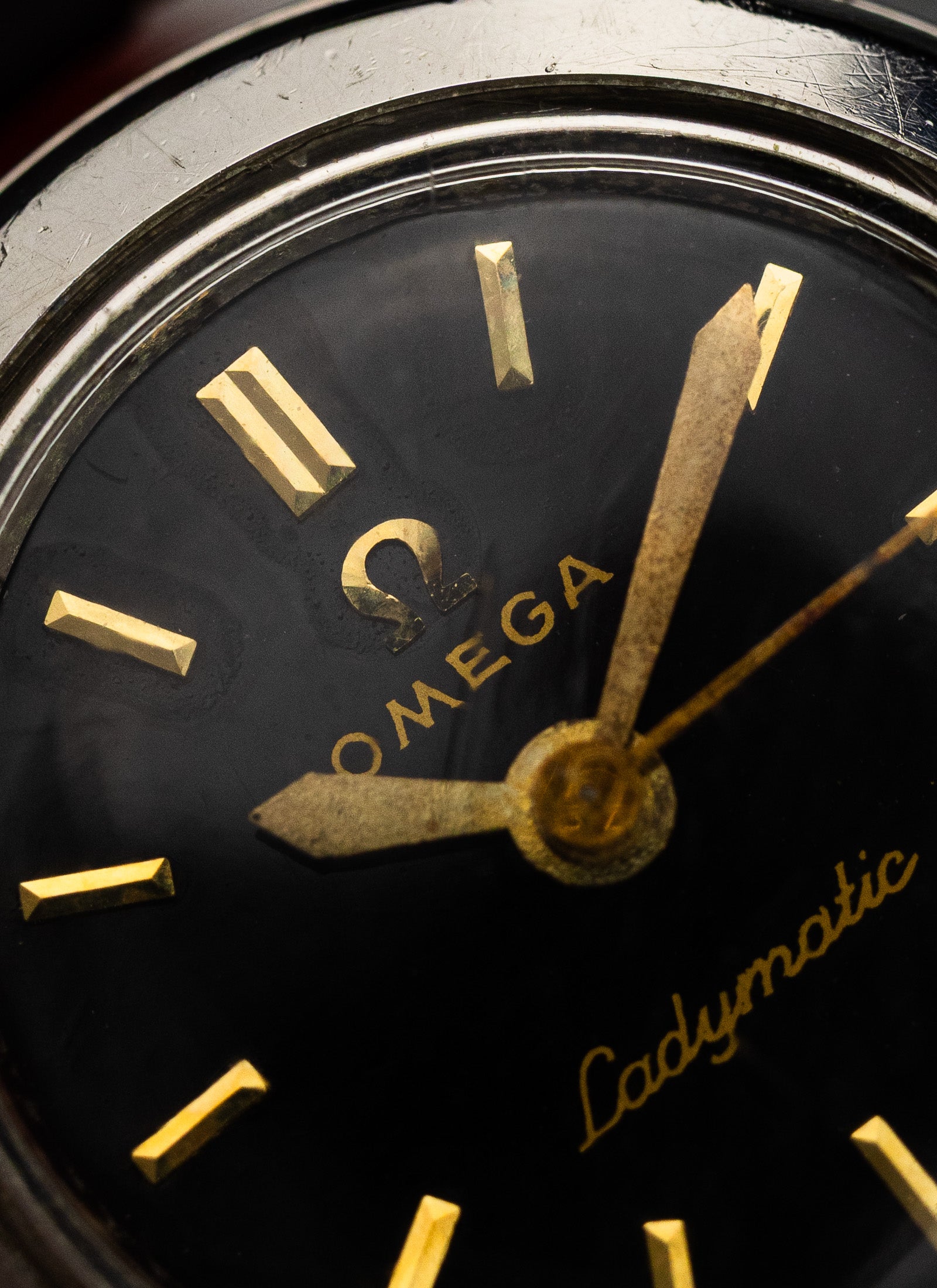 1956 Lady Omega Ladymatic Black Dial 2940-1 cal. 455 Serviced Box