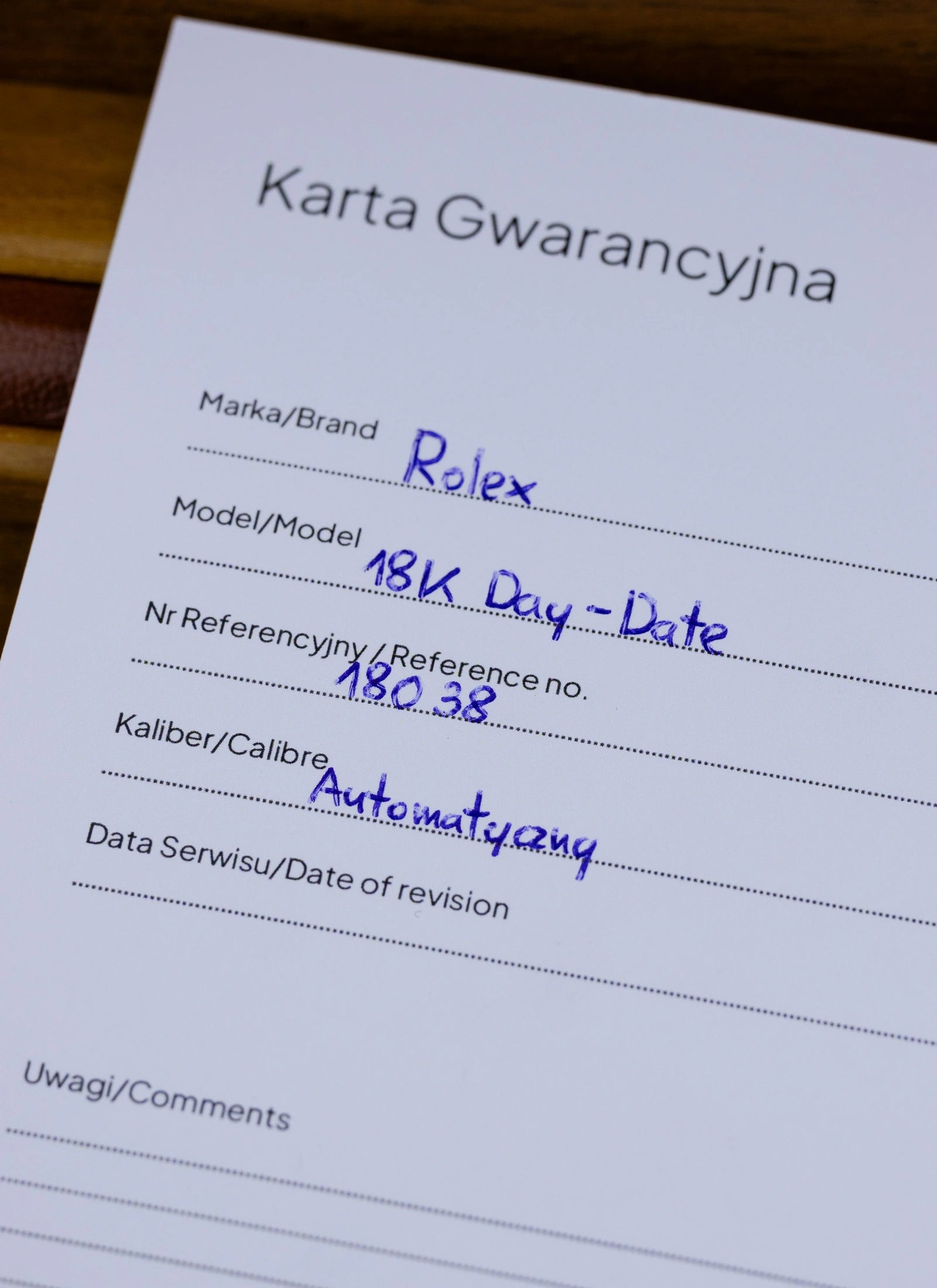 1983 18K Rolex Day-Date Lemoncello Roman Dial 18038 Box