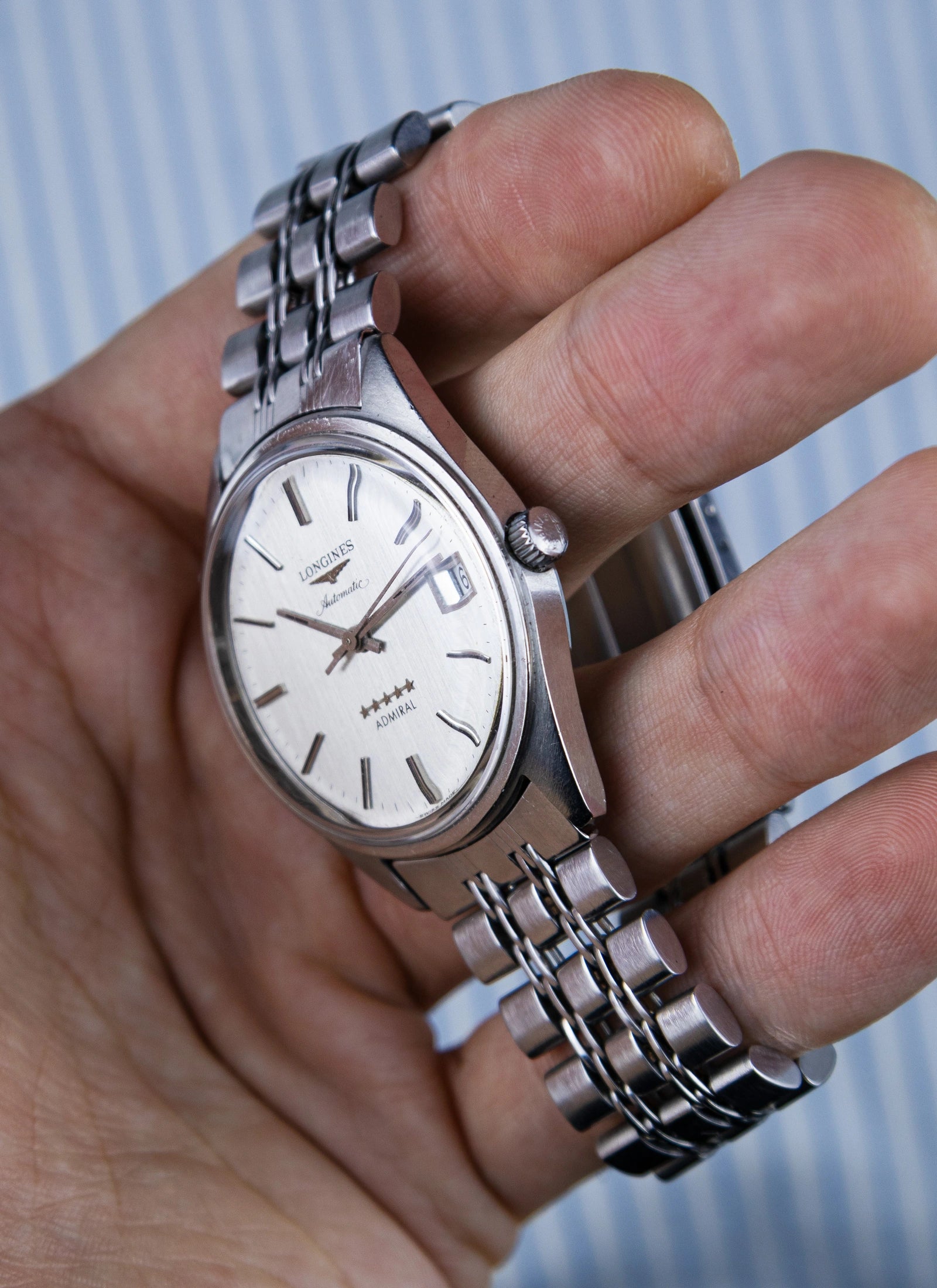 Pre-Order 1970s Longines Admiral 5 stars Hi-Beat 1663