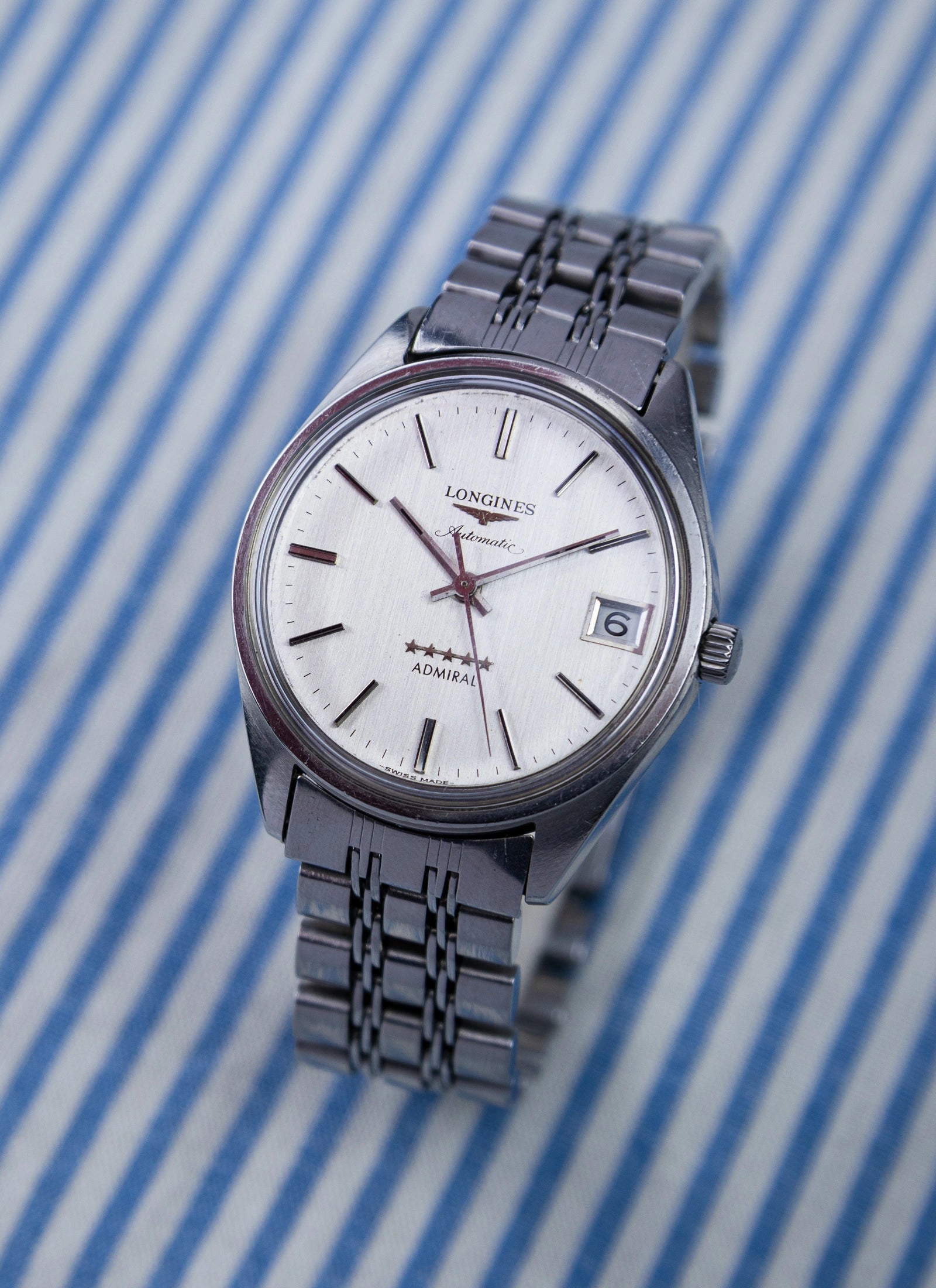 Pre-Order 1970s Longines Admiral 5 stars Hi-Beat 1663