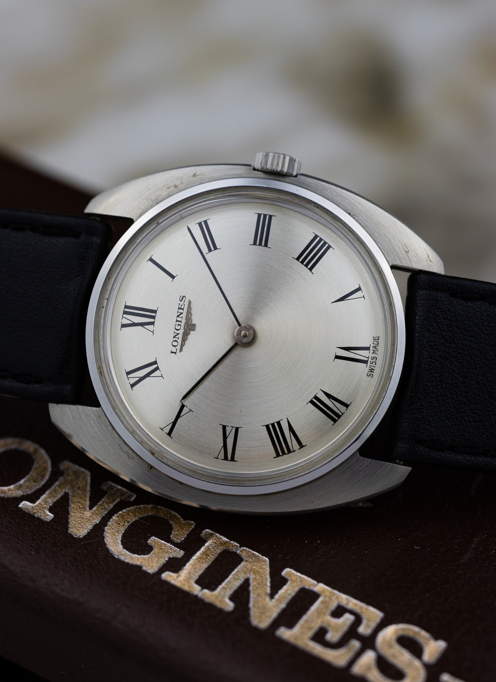 1969 Longines Ultra Slim Roman Dial 7823 Box