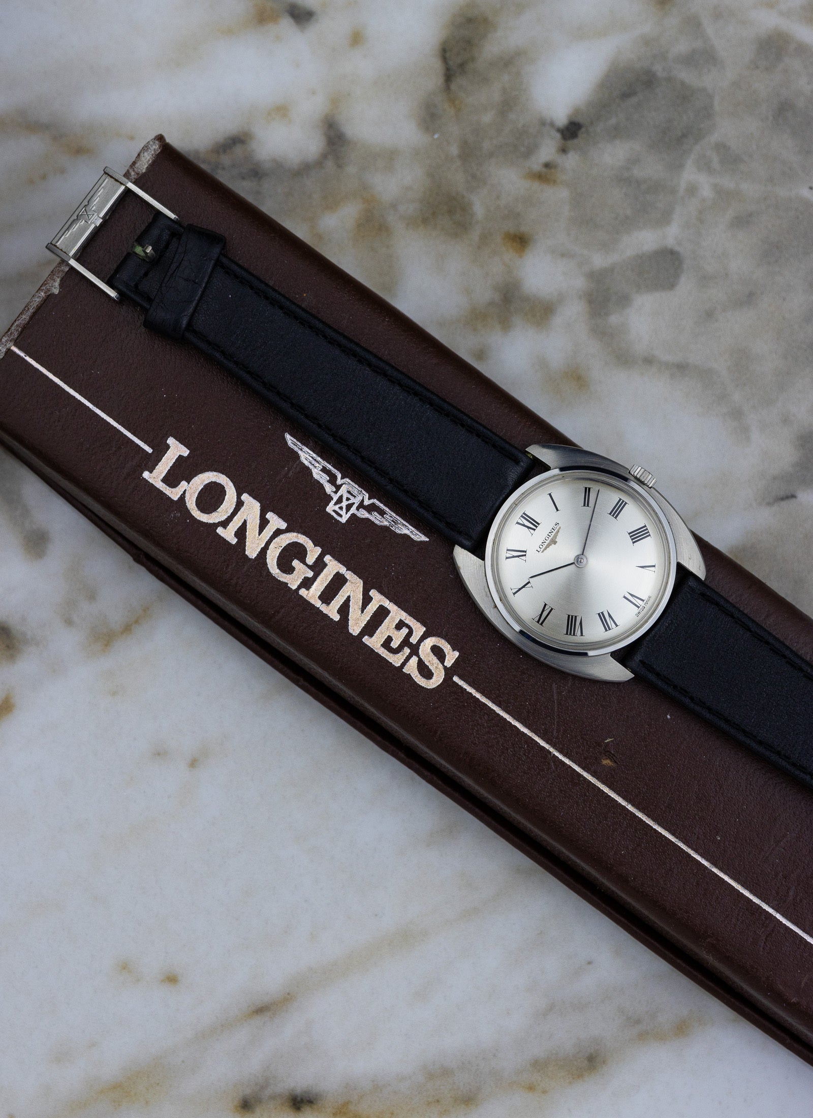1969 Longines Ultra Slim Roman Dial 7823 Box