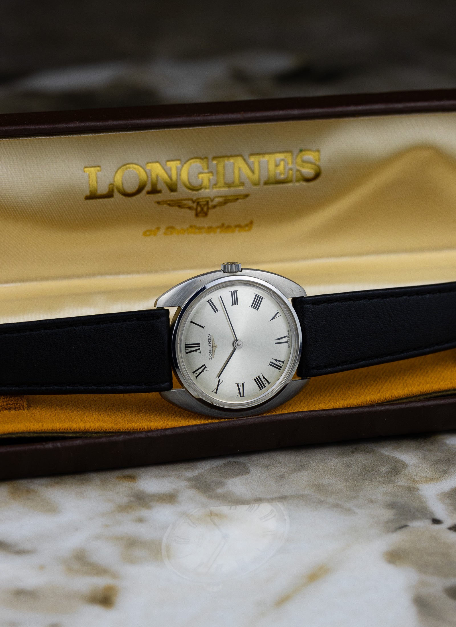 1969 Longines Ultra Slim Roman Dial 7823 Box