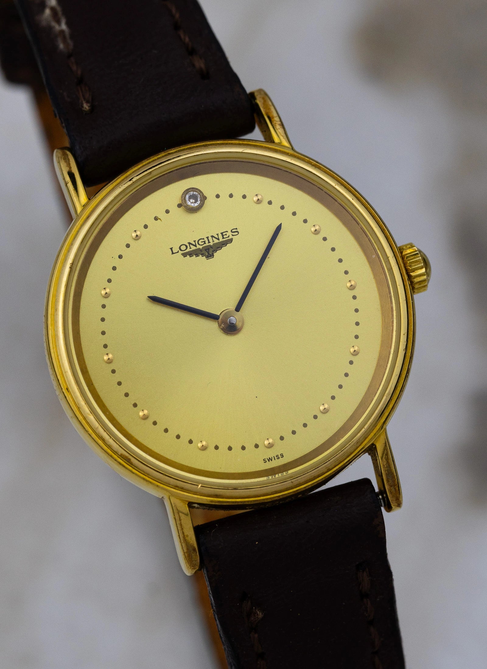 1990s Lady Longines Quartz with Diamond L4.137.2