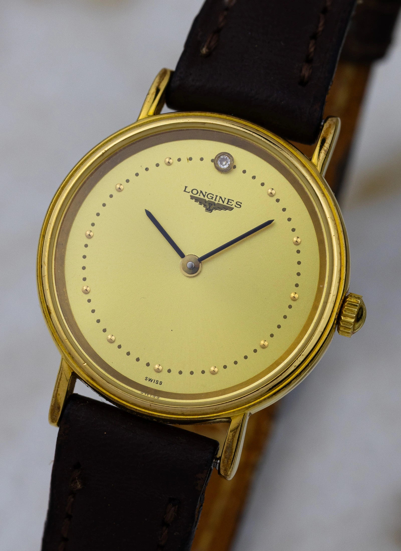 1990s Lady Longines Quartz with Diamond L4.137.2