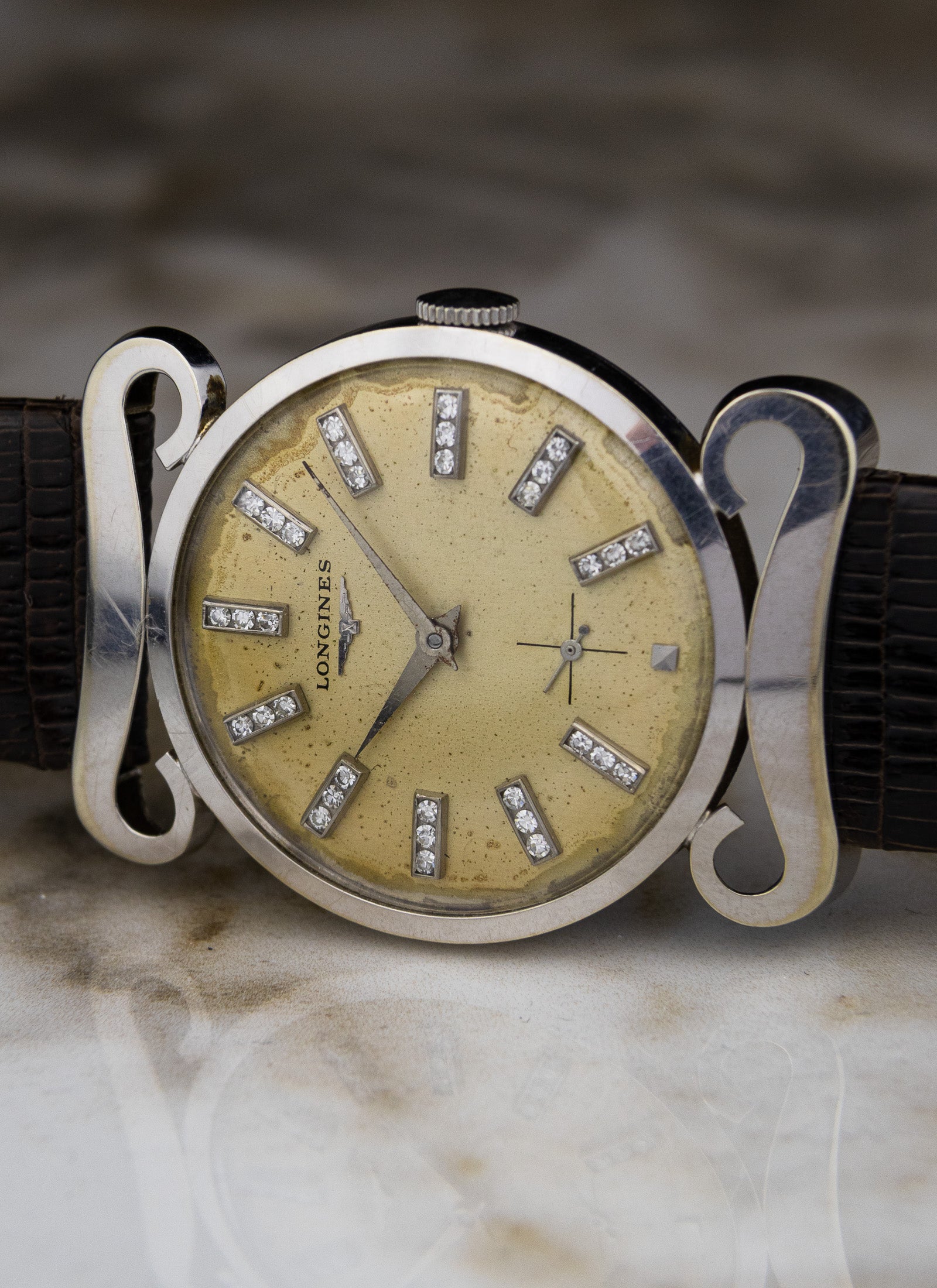 1953 14K Longines Diamond Dial Full Set 22L