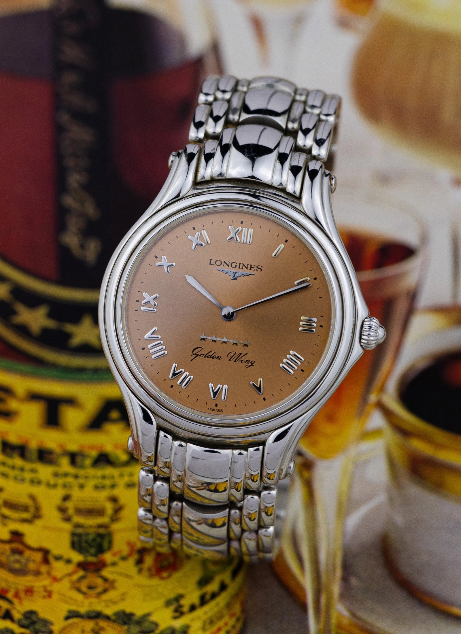 2000s Longines Golden Wing Salmon Dial L3.606.4 cal. L.124.1