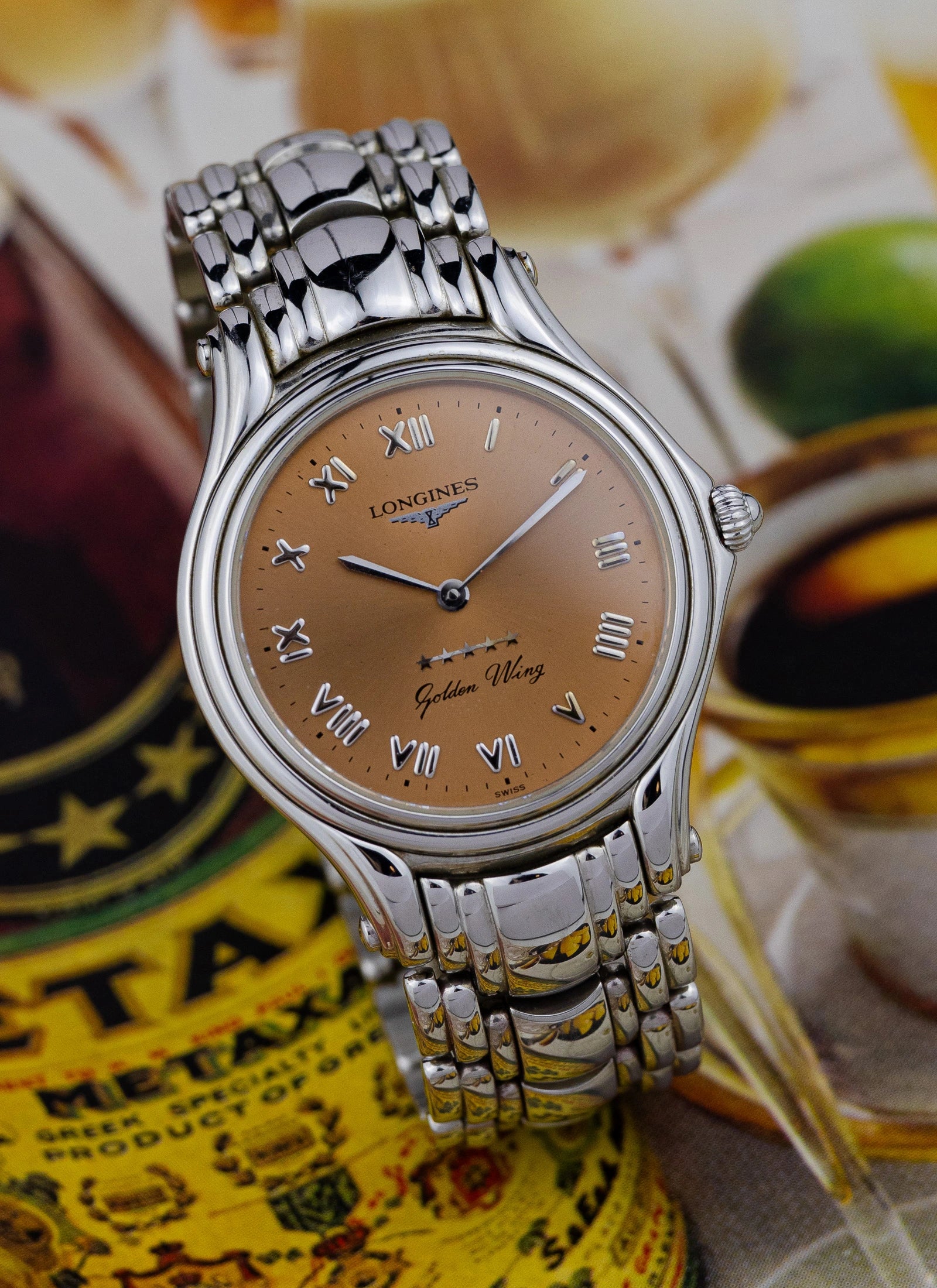 2000s Longines Golden Wing Salmon Dial L3.606.4 cal. L.124.1
