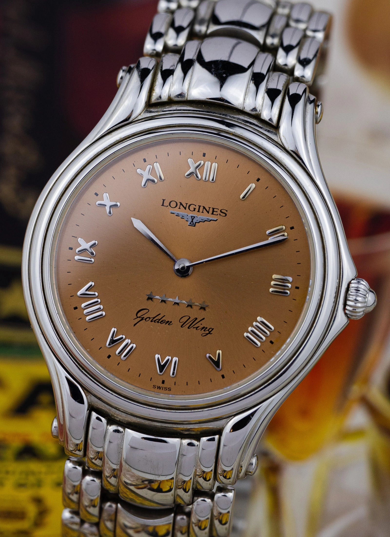 2000s Longines Golden Wing Salmon Dial L3.606.4 cal. L.124.1