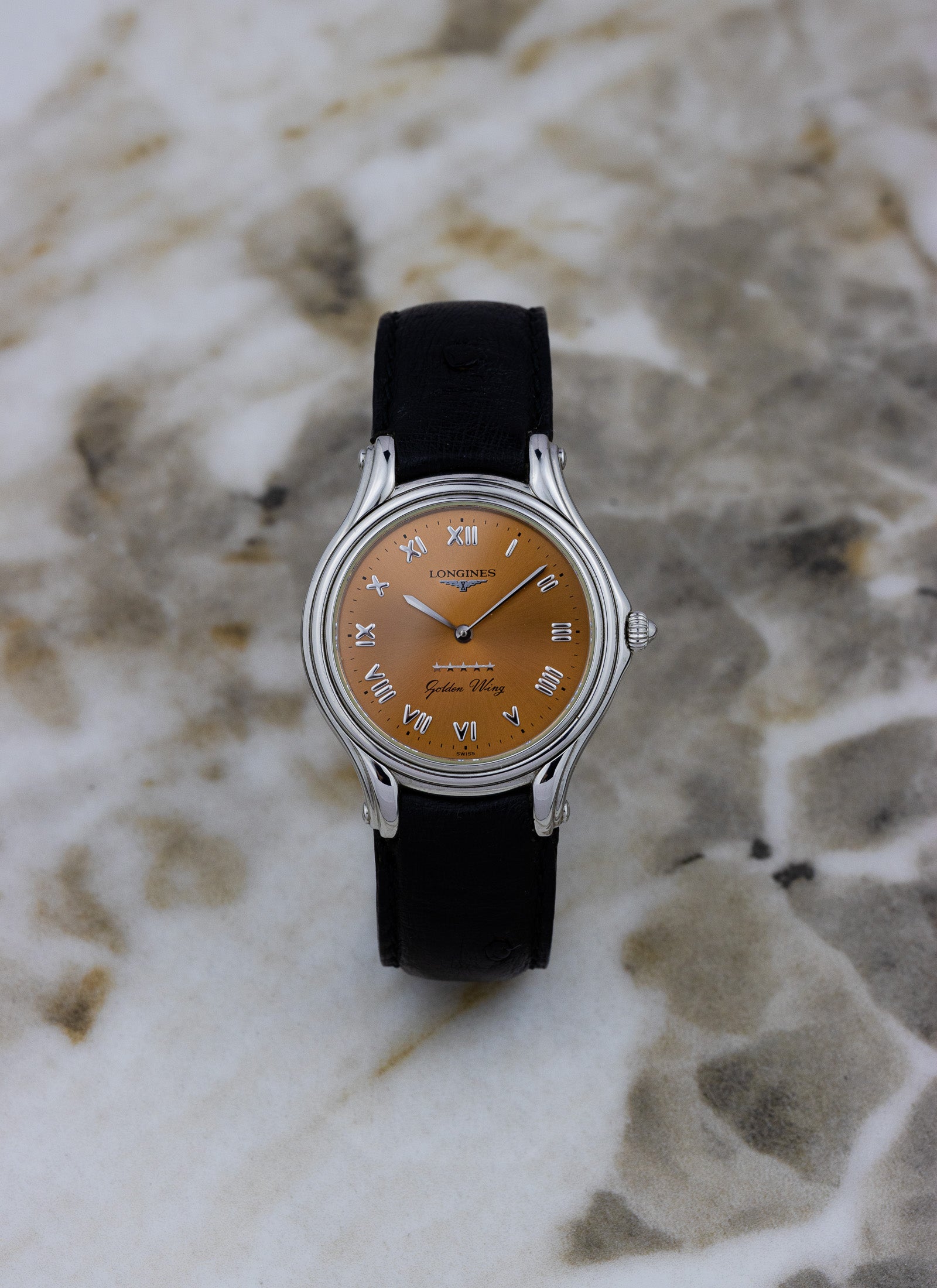 1998 Longines Golden Wing Salmon Dial L3.605.4.982 Full Set