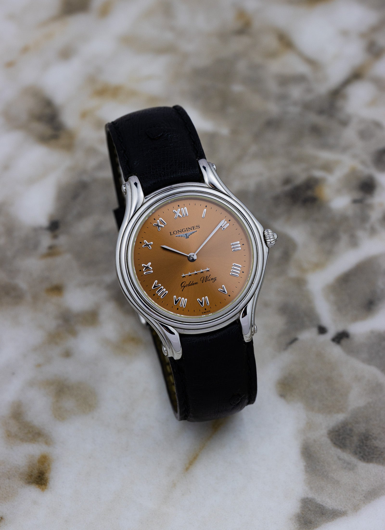 1998 Longines Golden Wing Salmon Dial L3.605.4.982 Full Set