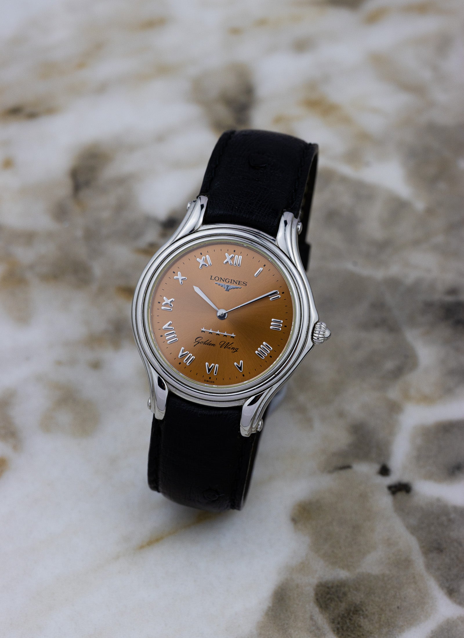 1998 Longines Golden Wing Salmon Dial L3.605.4.982 Full Set