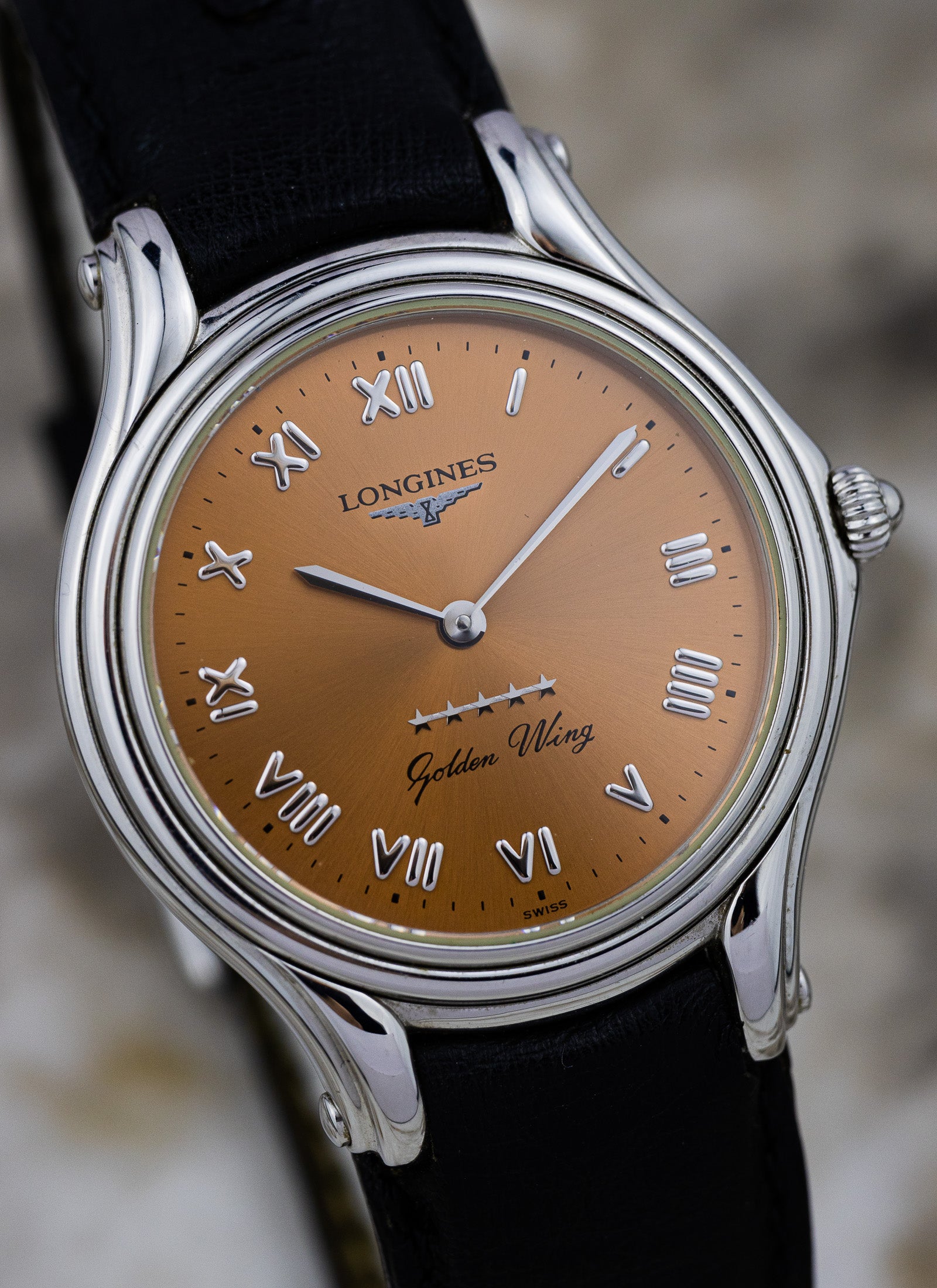 1998 Longines Golden Wing Salmon Dial L3.605.4.982 Full Set