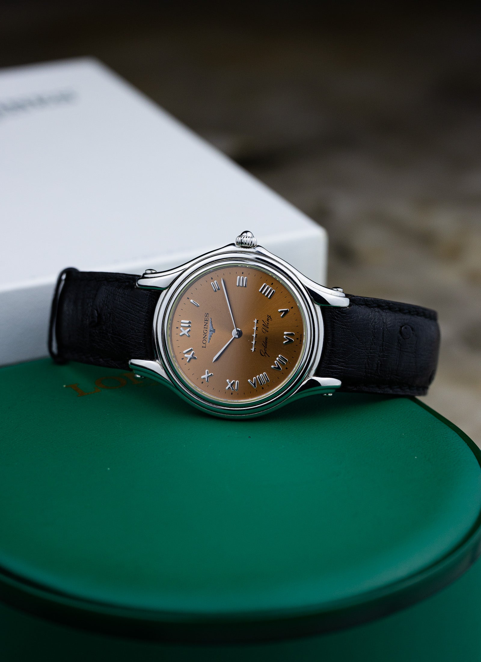 1998 Longines Golden Wing Salmon Dial L3.605.4.982 Full Set