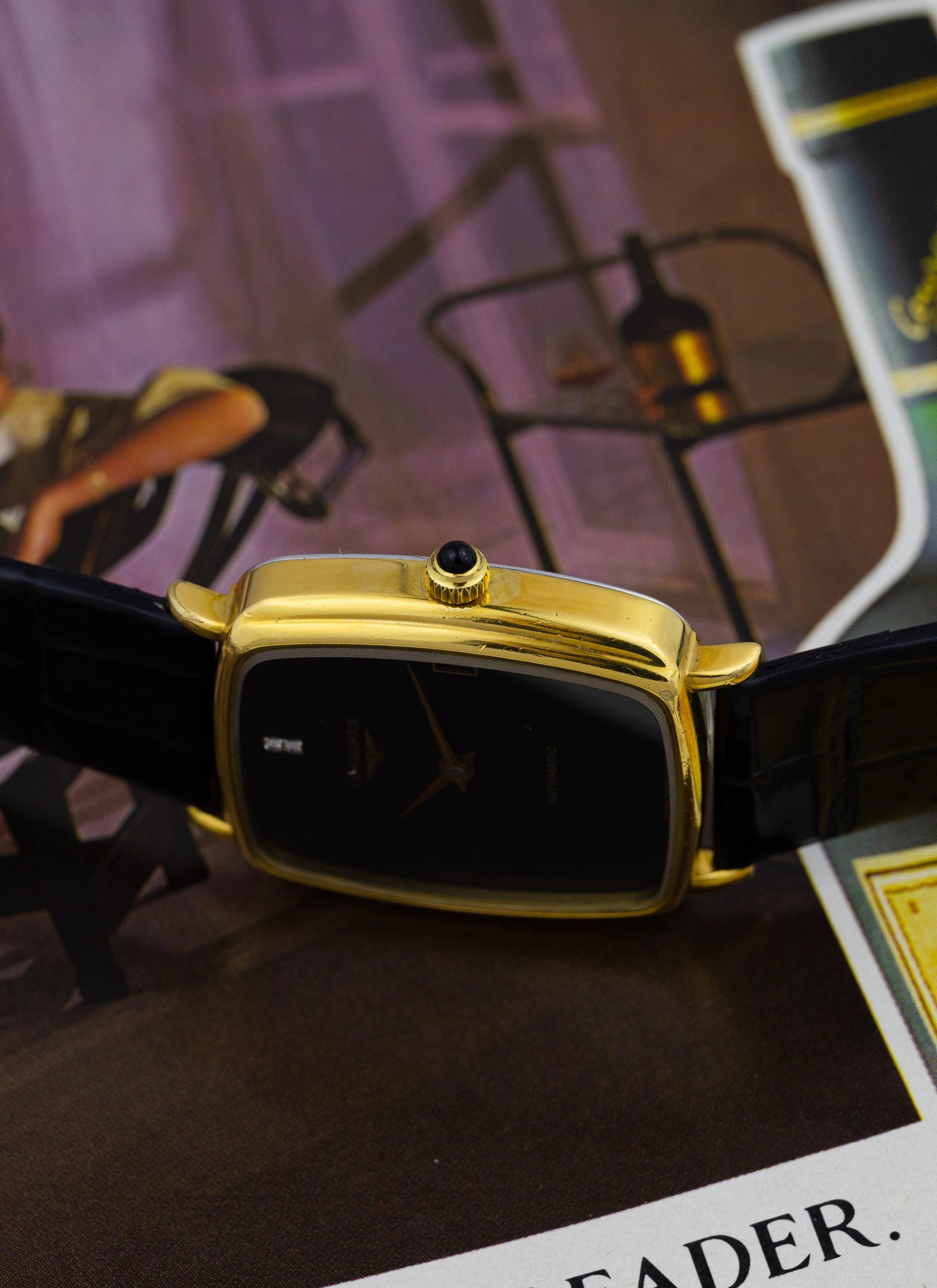 1970s Longines Black Dial & Diamonds 6397 6 cal. L994.1 Box