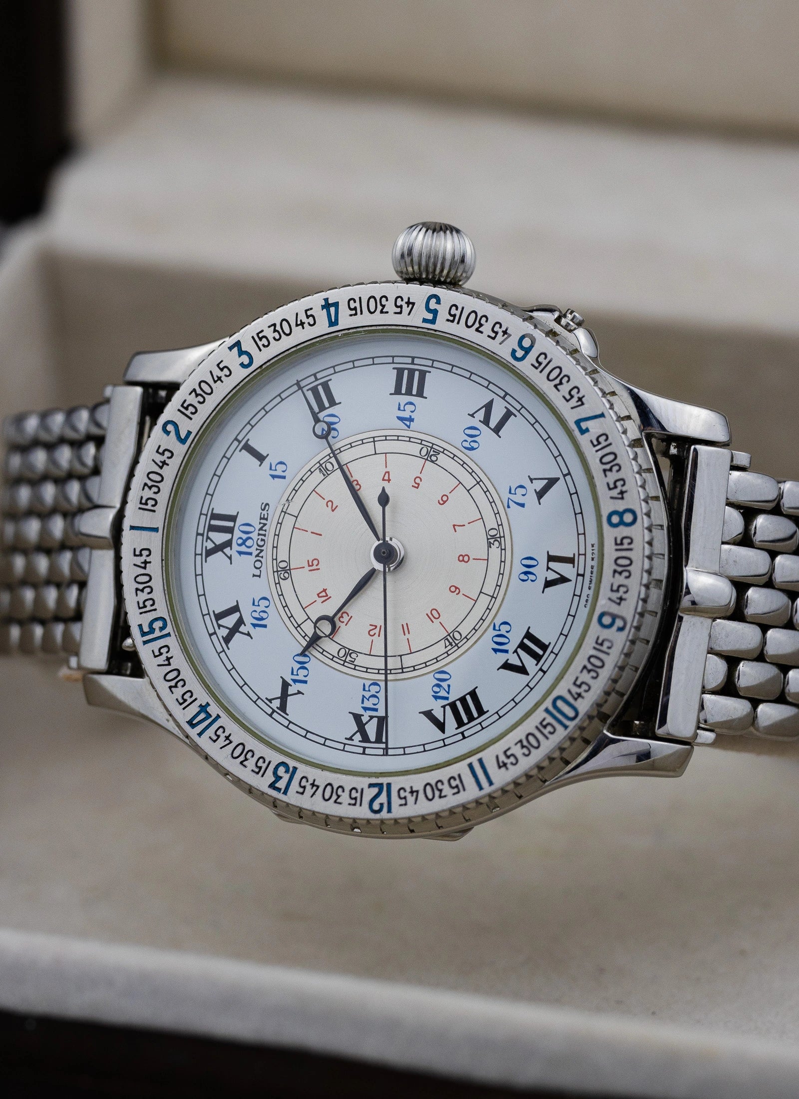 2000s Longines Lindbergh Hour Angle 989.5215 Serviced Box