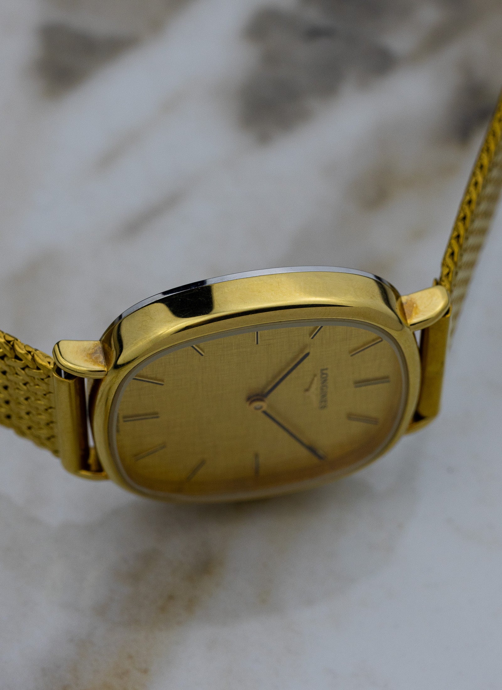1980s Longines Linen Dial 847 4154 cal. L647.4