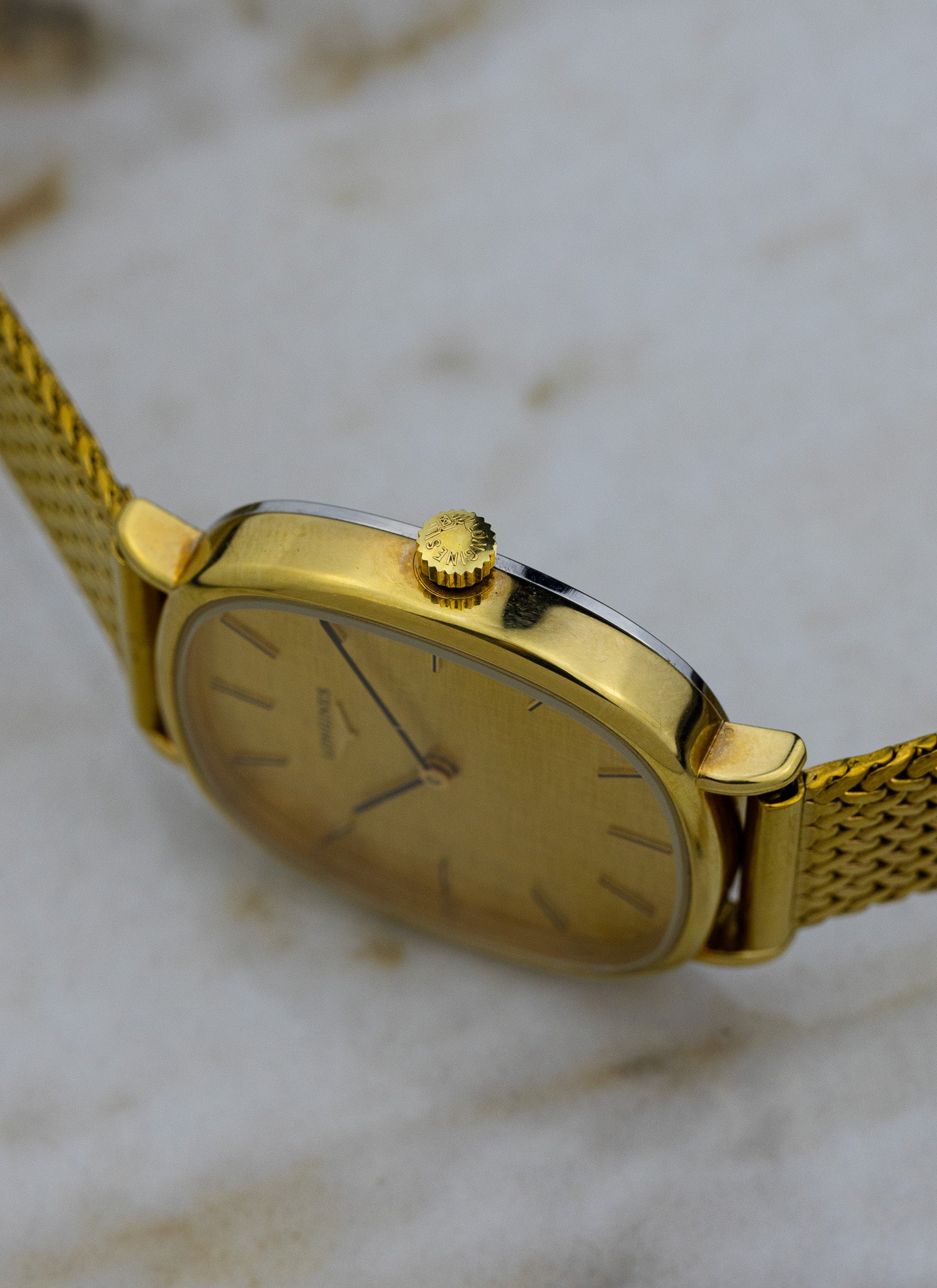 1980s Longines Linen Dial 847 4154 cal. L647.4