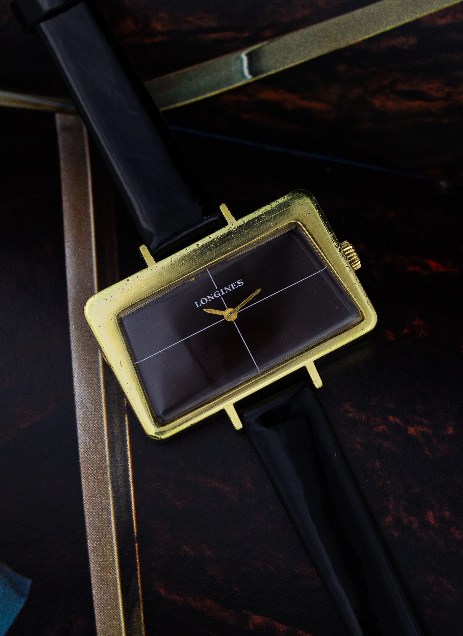 1970s Lady Longines Rectangular Chocolate Dial 5033-1 cal. 5601 Serviced