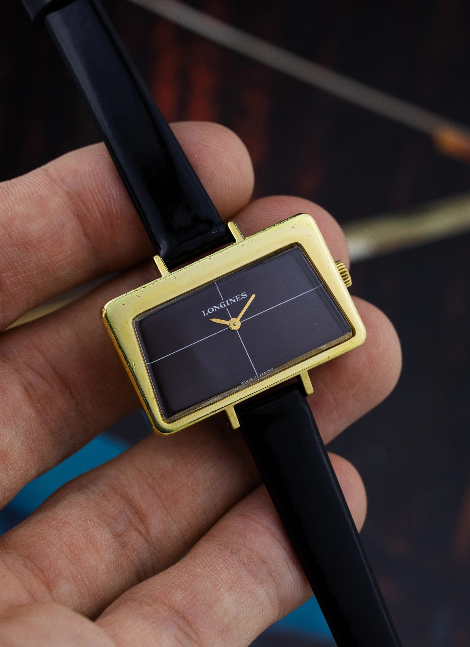 1970s Lady Longines Rectangular Chocolate Dial 5033-1 cal. 5601 Serviced