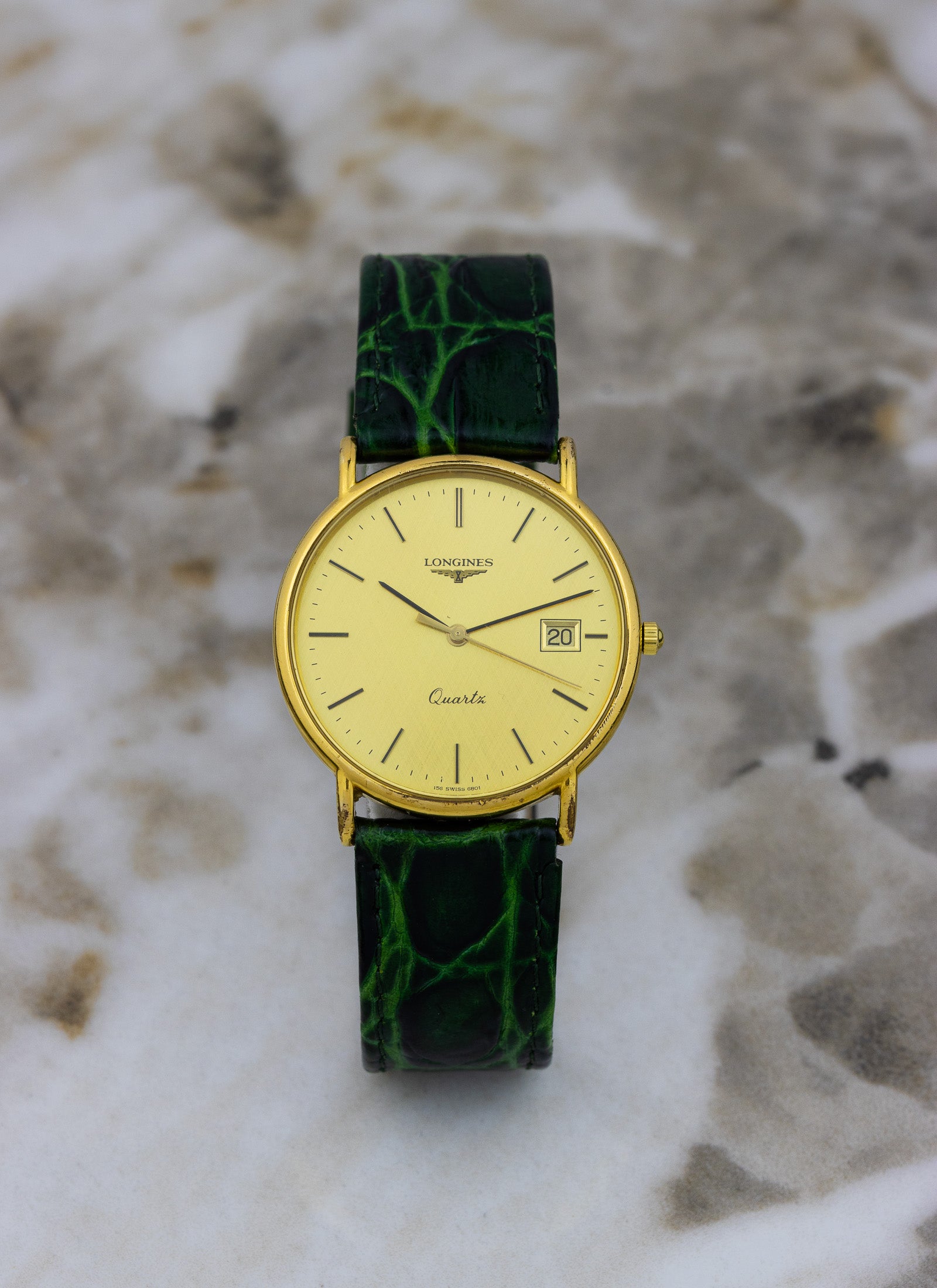 1990s Longines Quartz Linen Dial