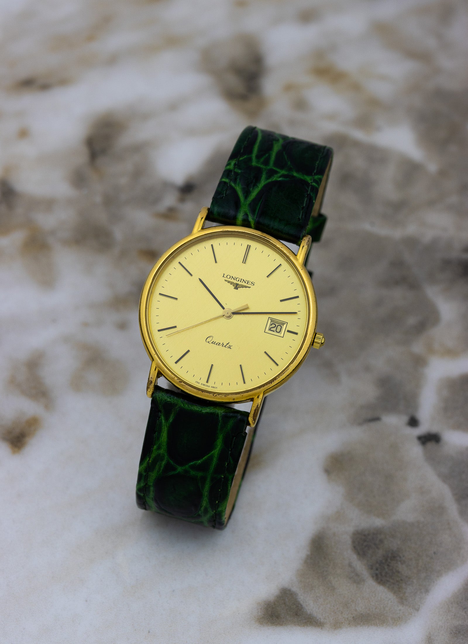 1990s Longines Quartz Linen Dial