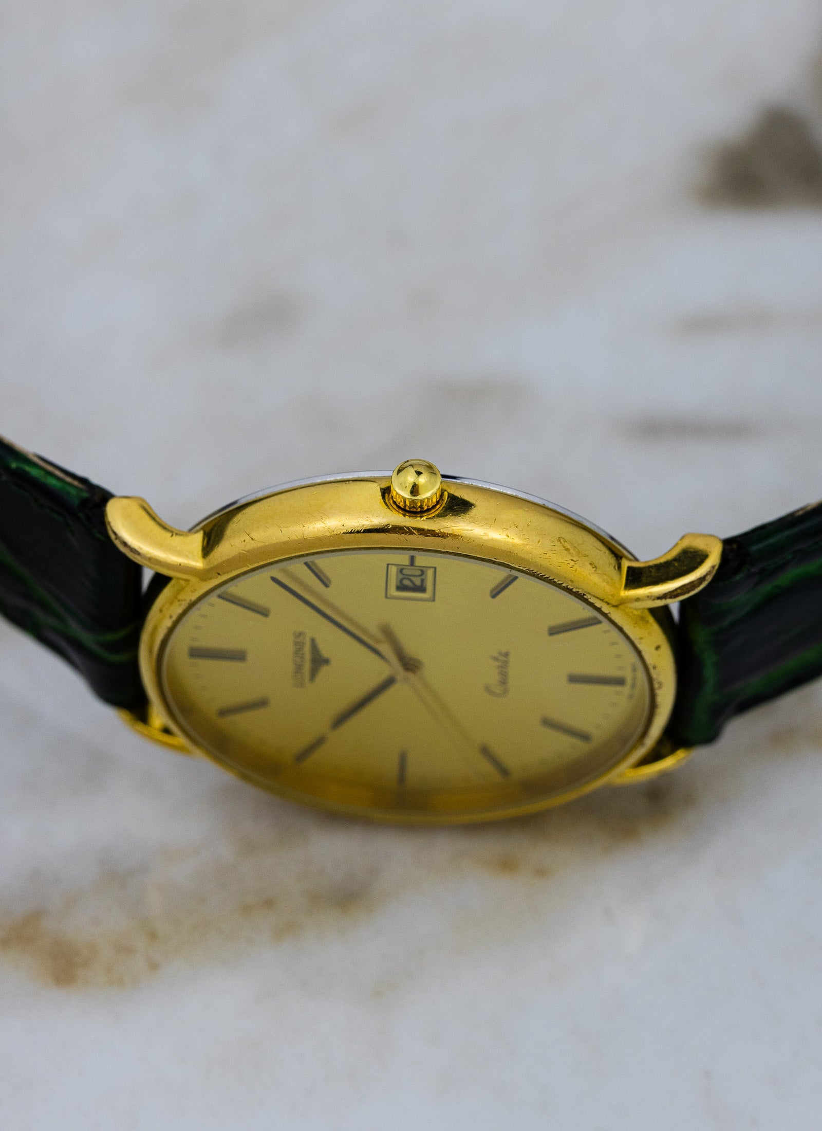 1990s Longines Quartz Linen Dial