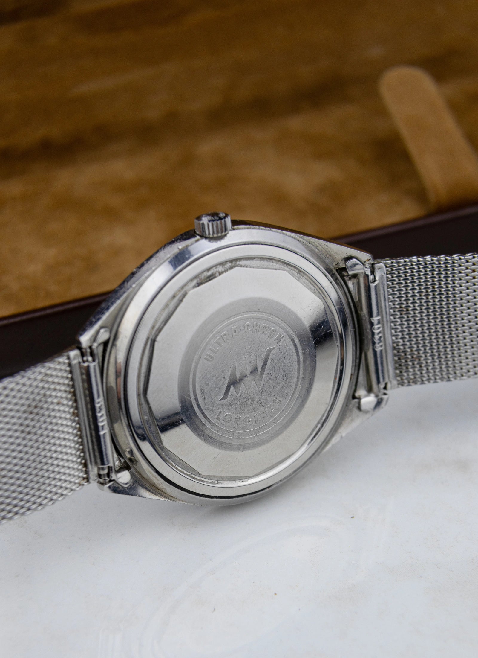1970s Longines Ultra Chron 8301 Grey Crosshair Dial