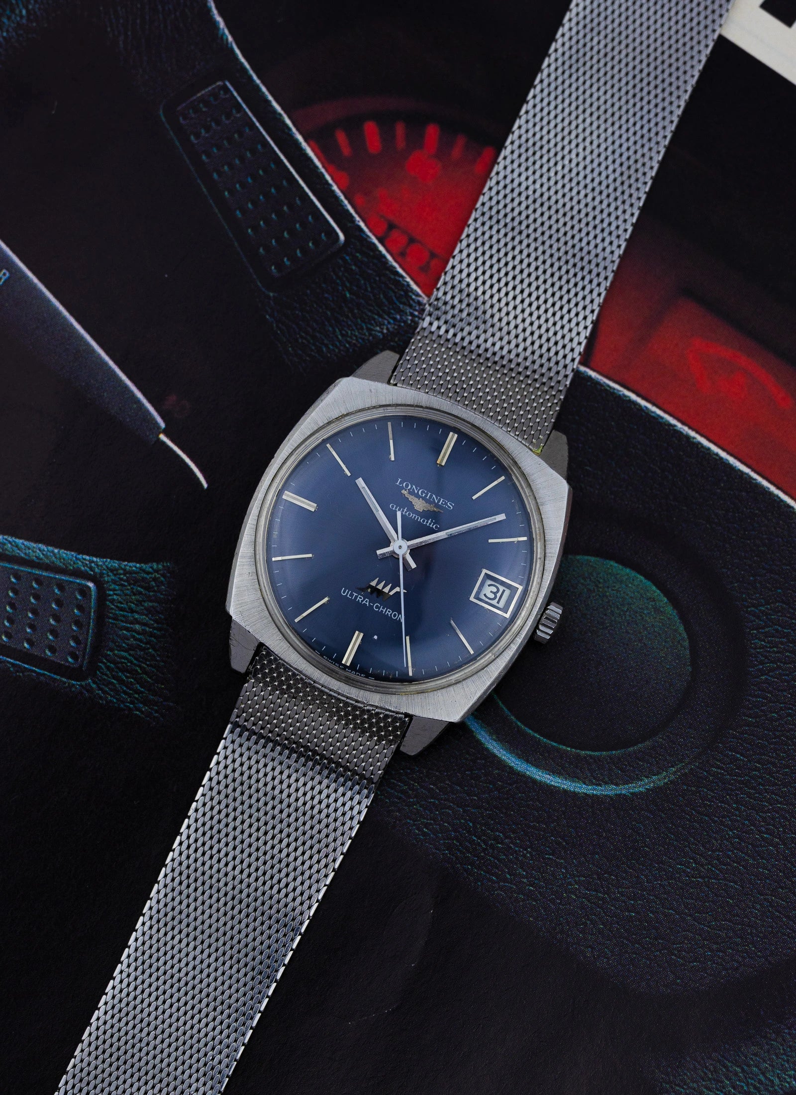 1974 Longines Ultra-Chron Navy Dial 7851 15 cal. 6651