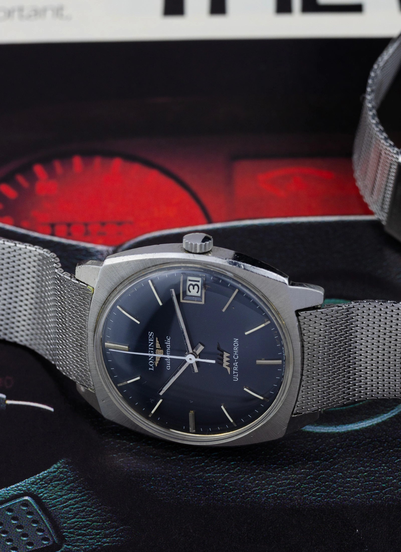 1974 Longines Ultra-Chron Navy Dial 7851 15 cal. 6651