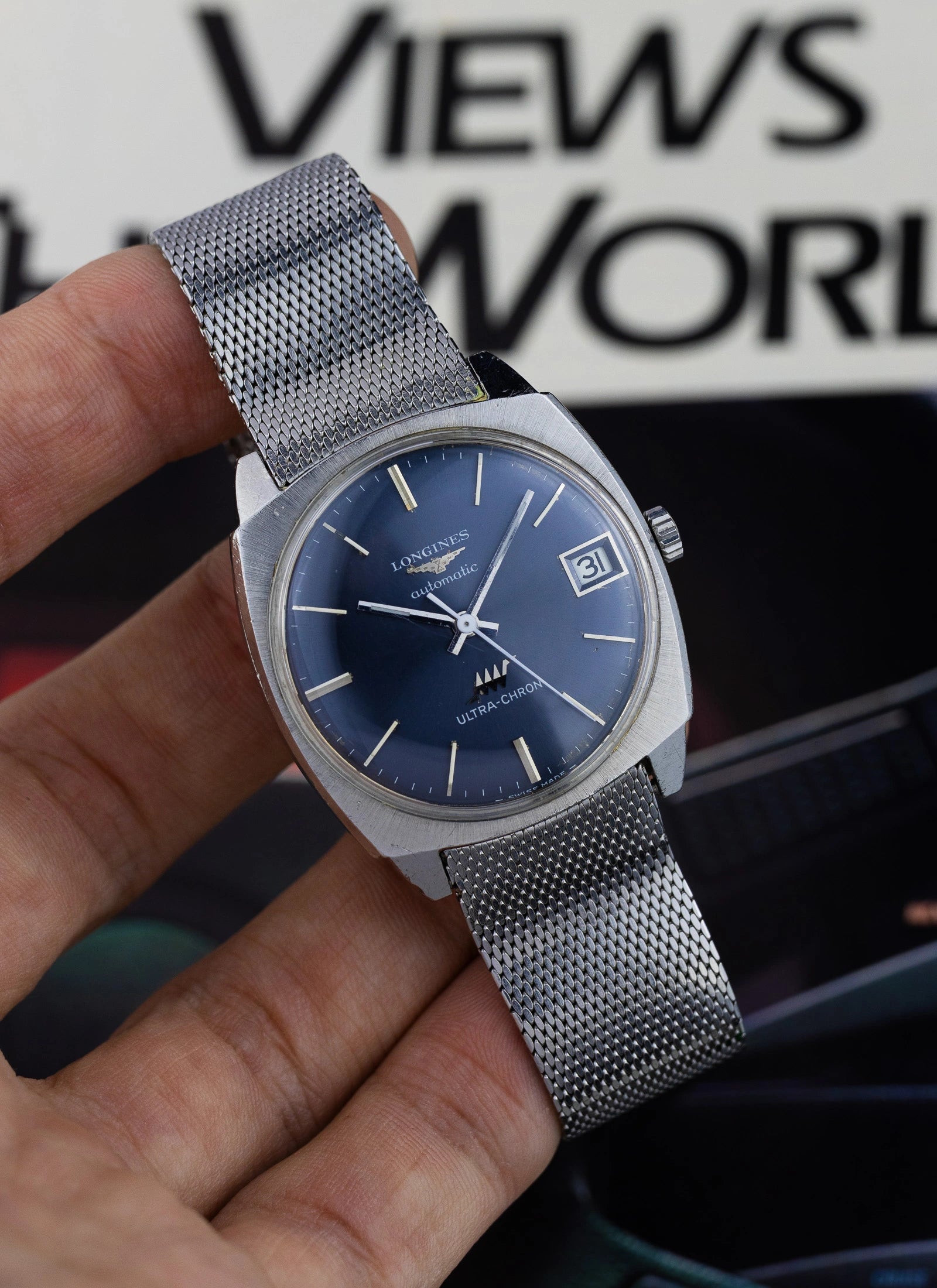 1974 Longines Ultra-Chron Navy Dial 7851 15 cal. 6651