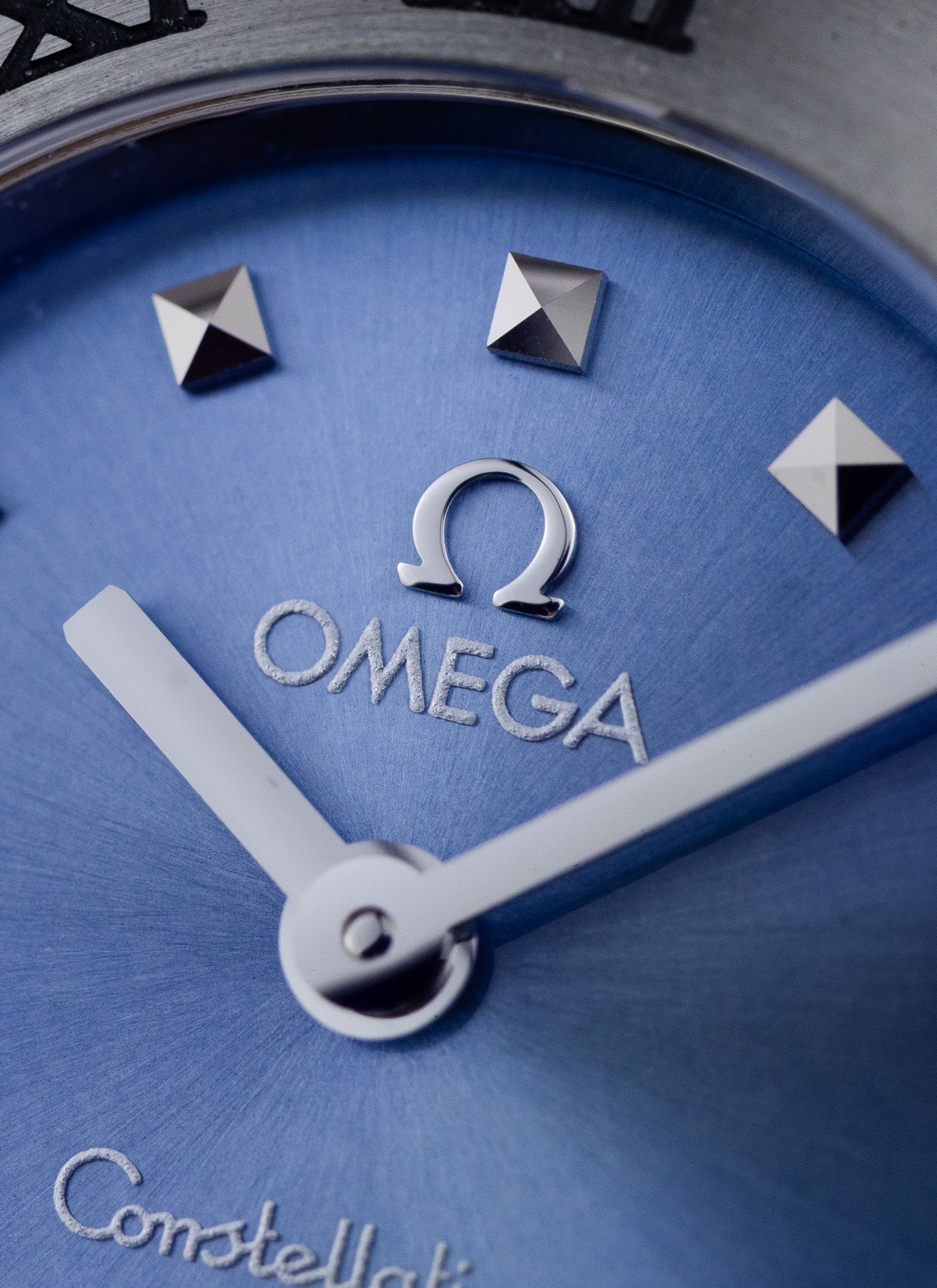 1998 Lady Omega Constellation Blue Dial 795.1203 cal. 1456 Full Set