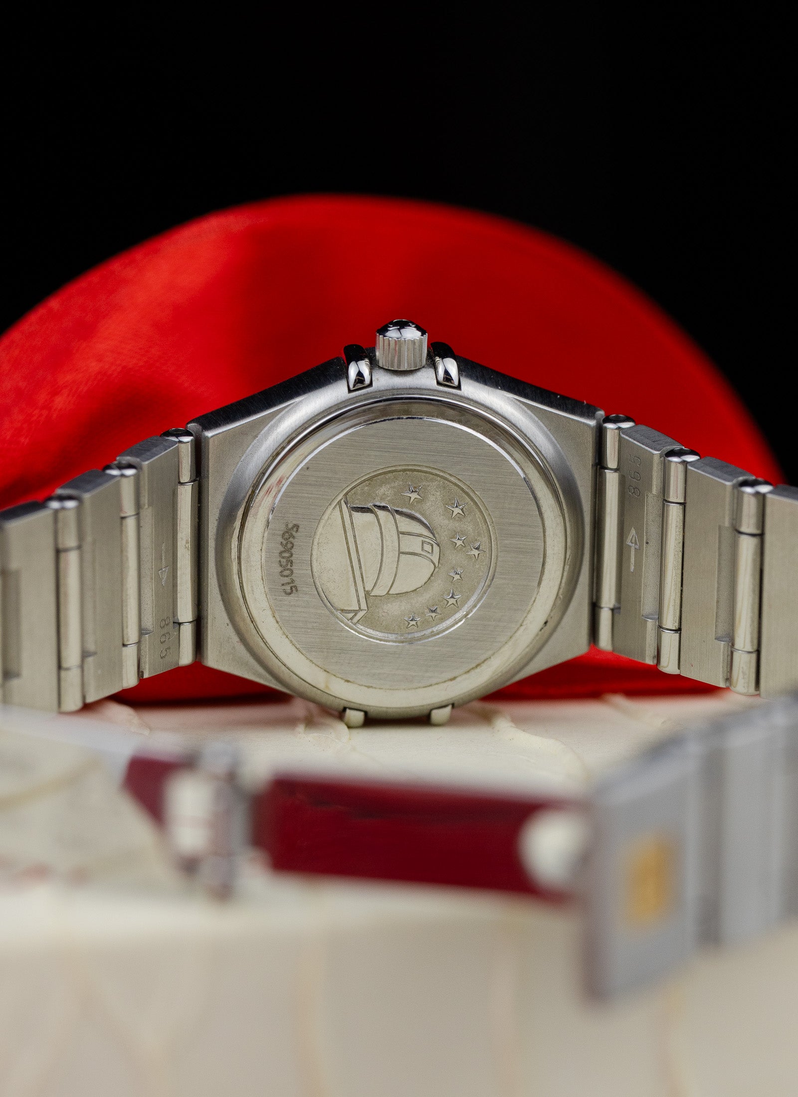 1998 Lady Omega Constellation Blue Dial 795.1203 cal. 1456 Full Set