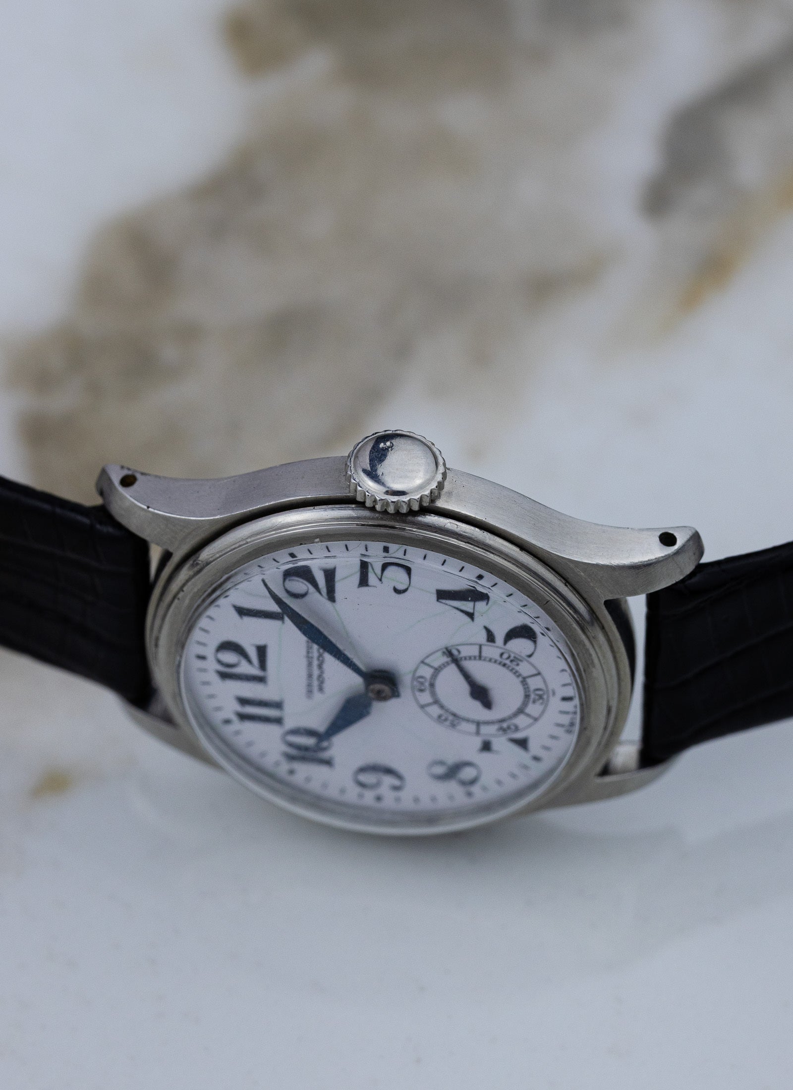 1940s Movado Chronometre Blued Hands