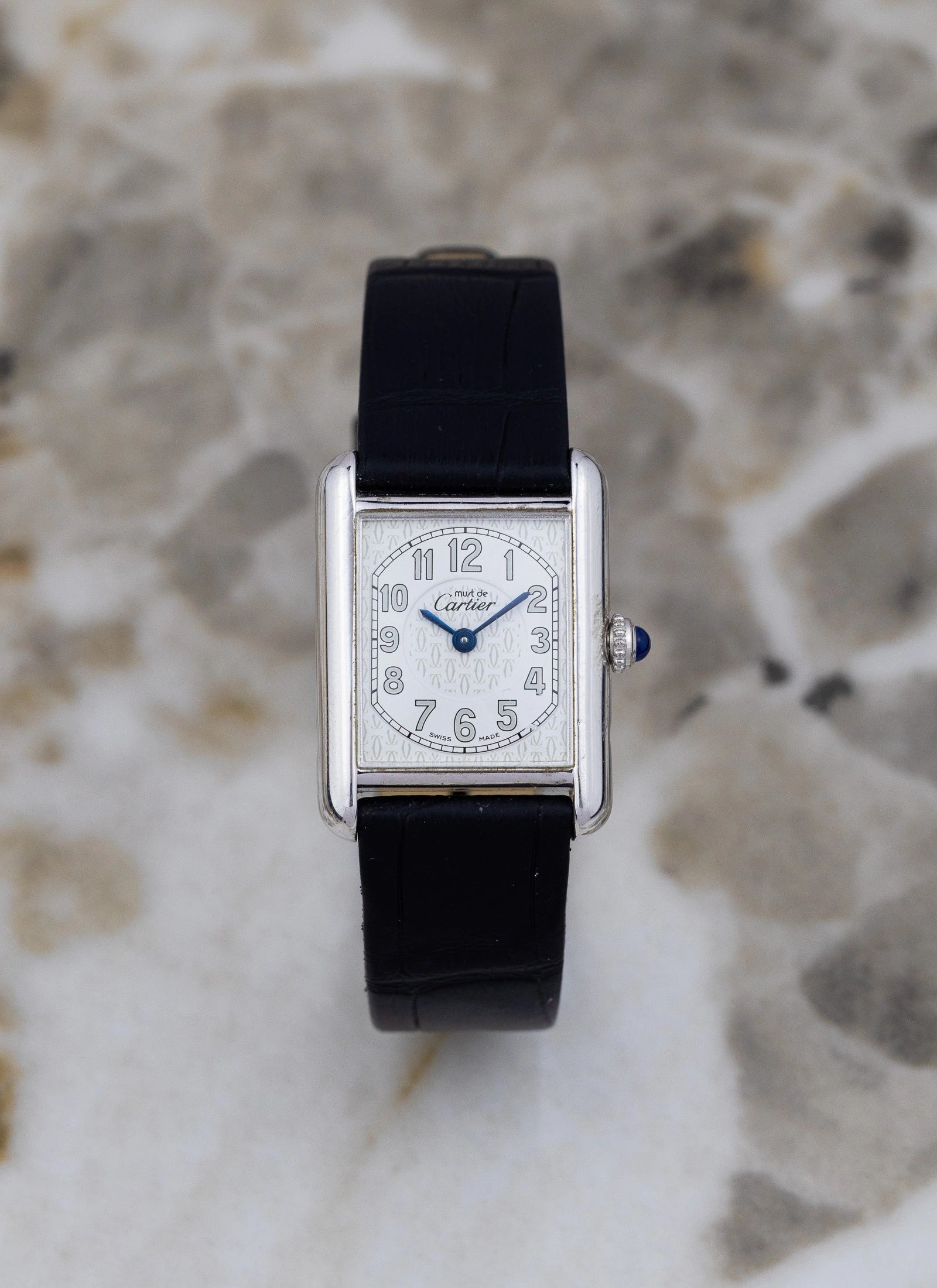 1990s Lady Must De Cartier Tank 2416 Silver