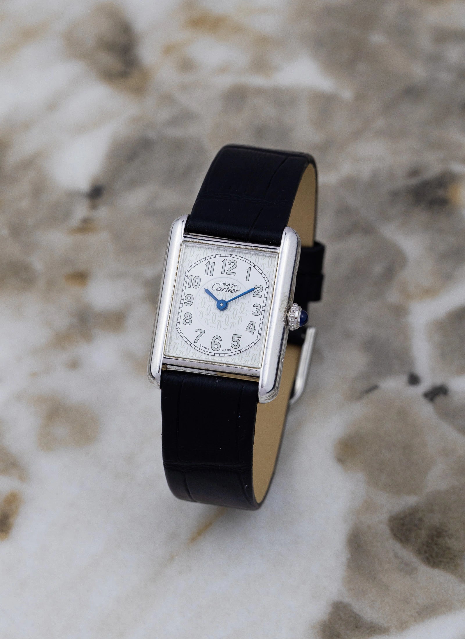 1990s Lady Must De Cartier Tank 2416 Silver